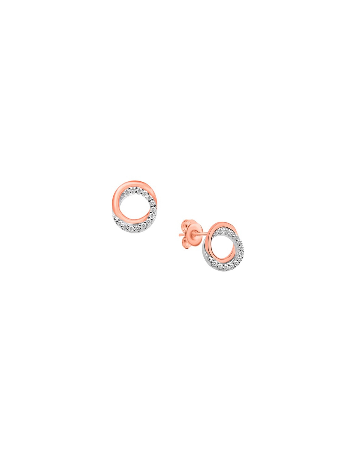 

Nistra Cubic Zirconia Circular Stud Earrings, Silver