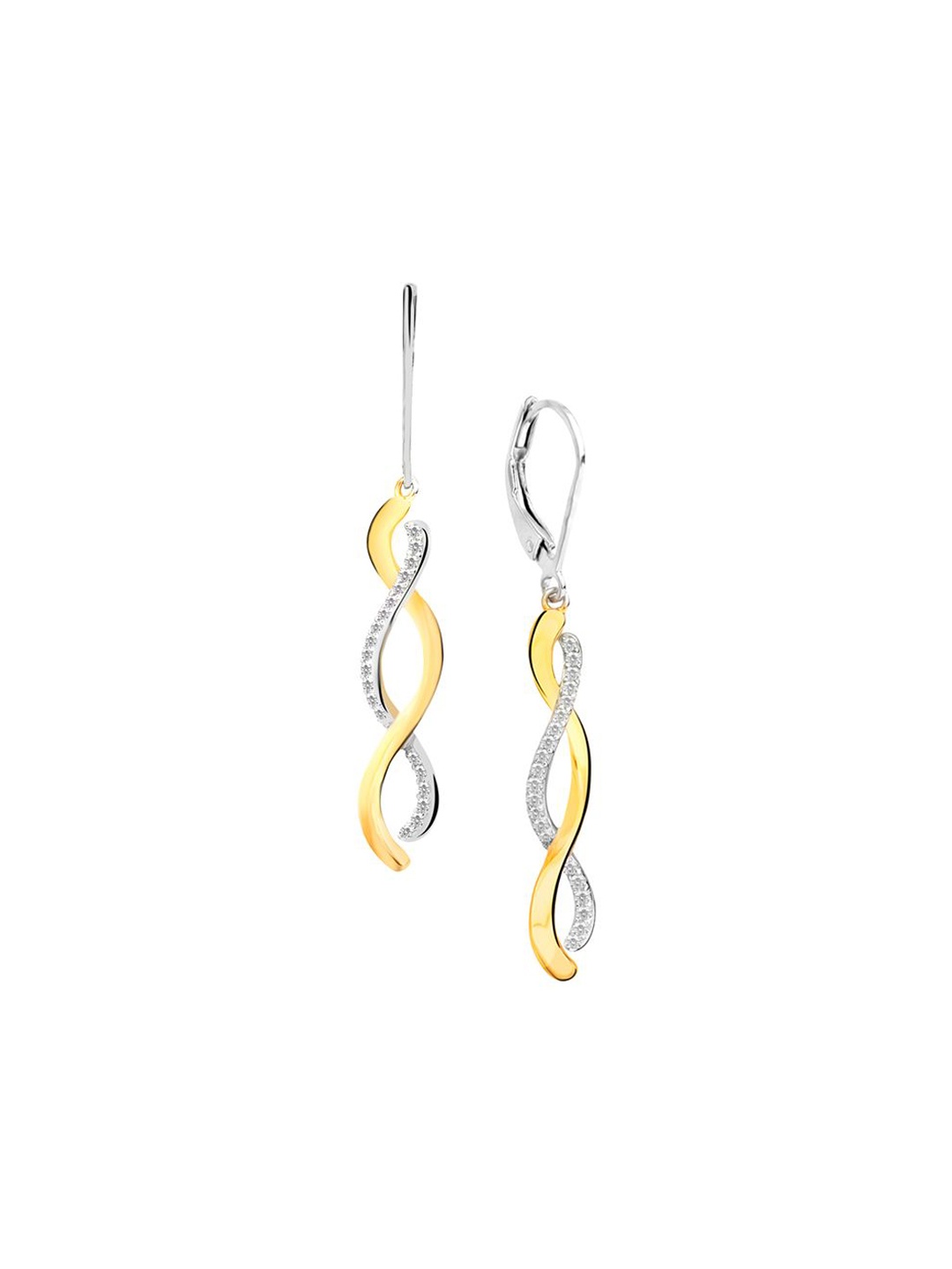 

Nistra Women Geometric Drop Earrings, Silver