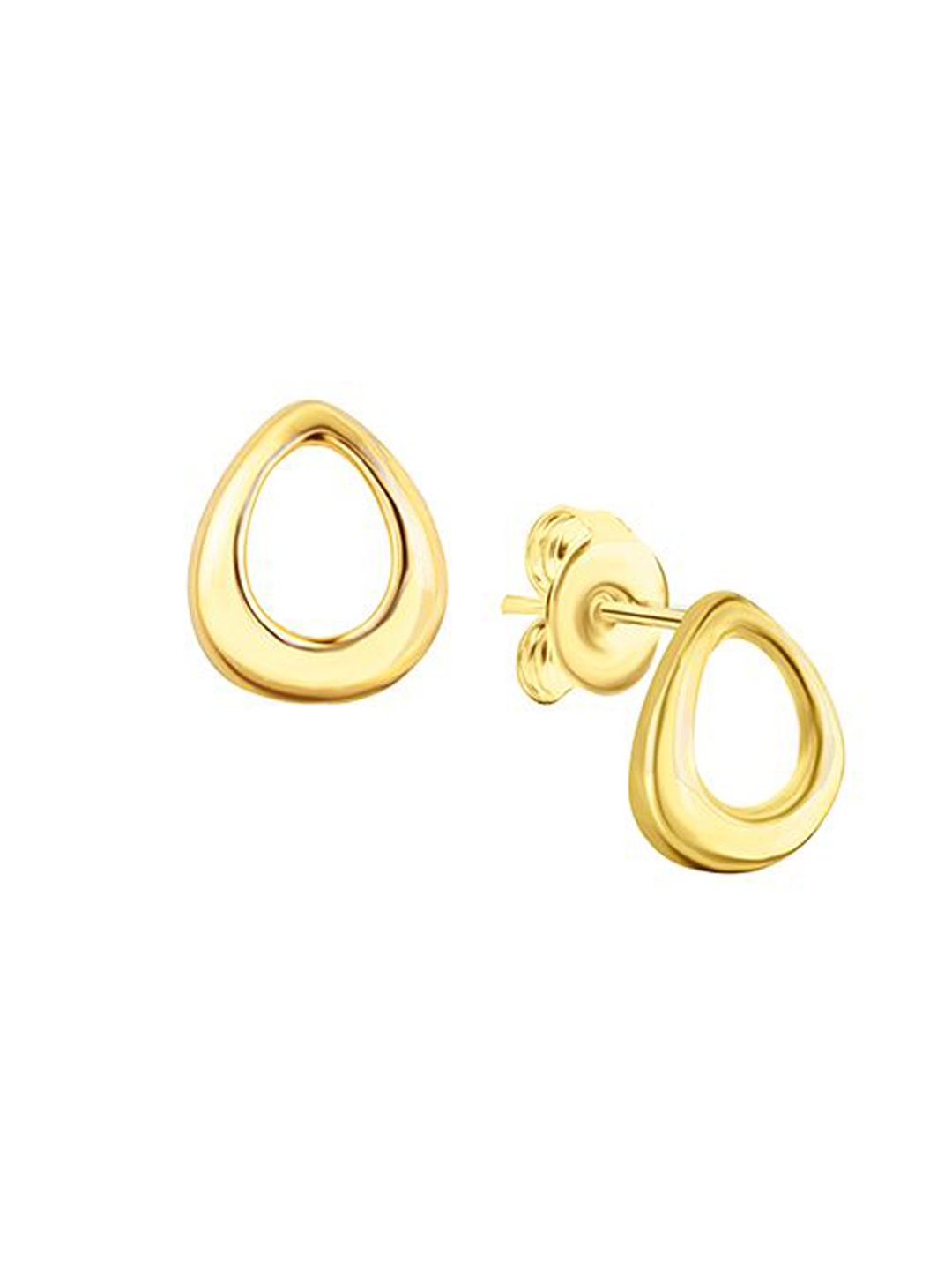 

Nistra Women Teardrop Shaped Studs Earrings, Gold