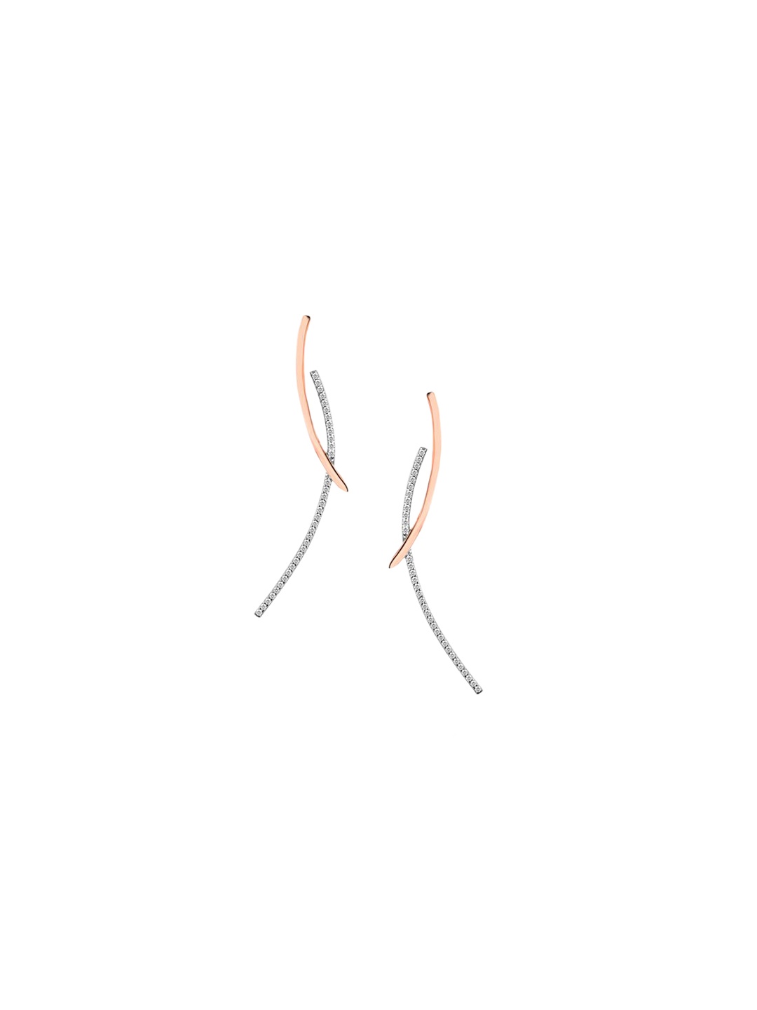 

Nistra Women Geometric Drop Earrings, Silver