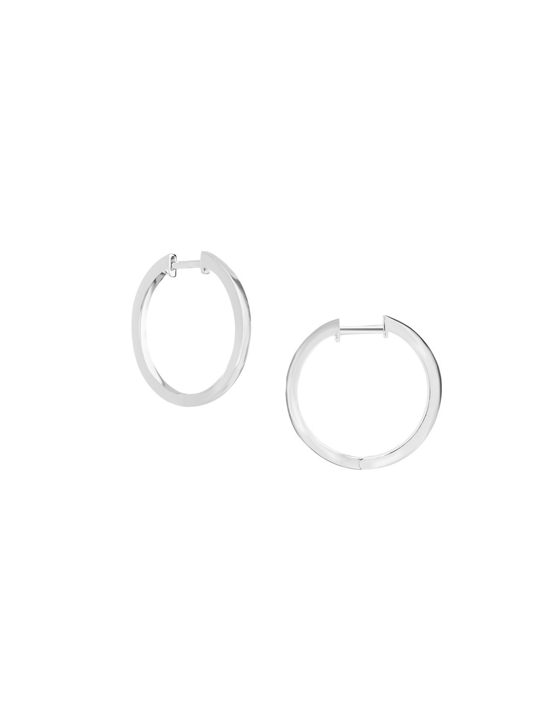 

Nistra Women Circular Hoop Earrings, Silver