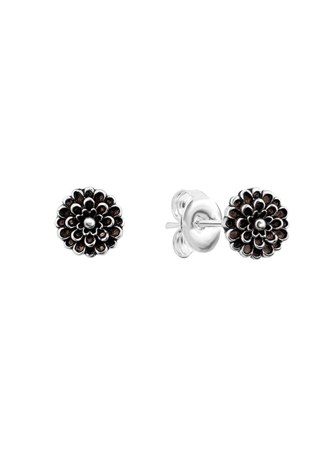 

Nistra Floral Studs Earrings, Silver