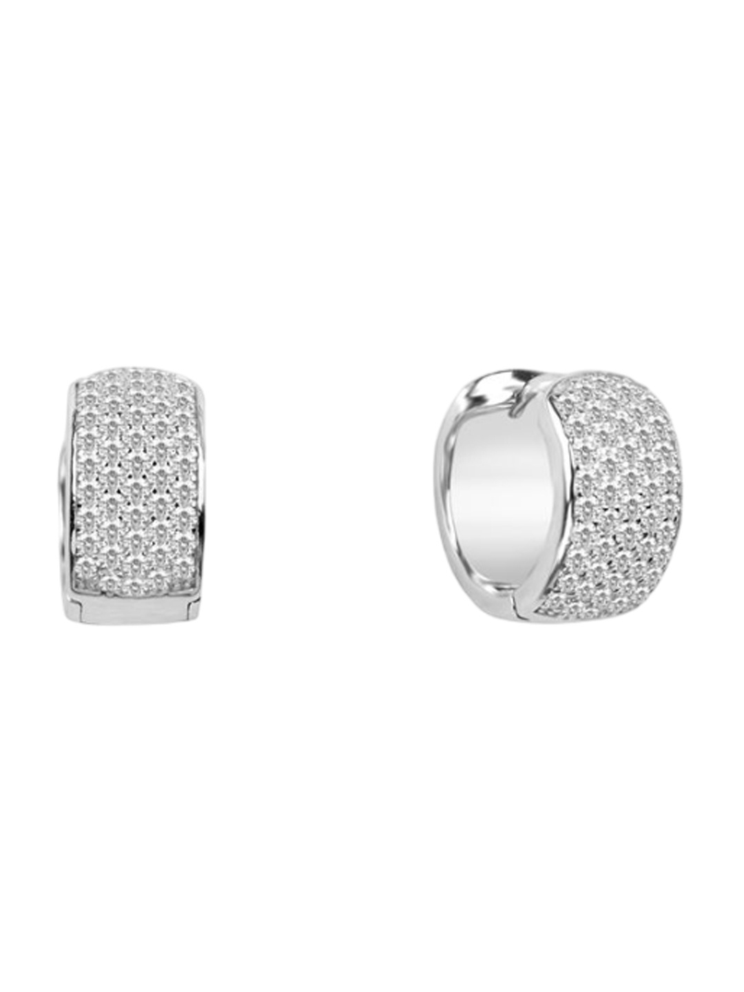 

Nistra Women Circular Studs Earrings, Silver