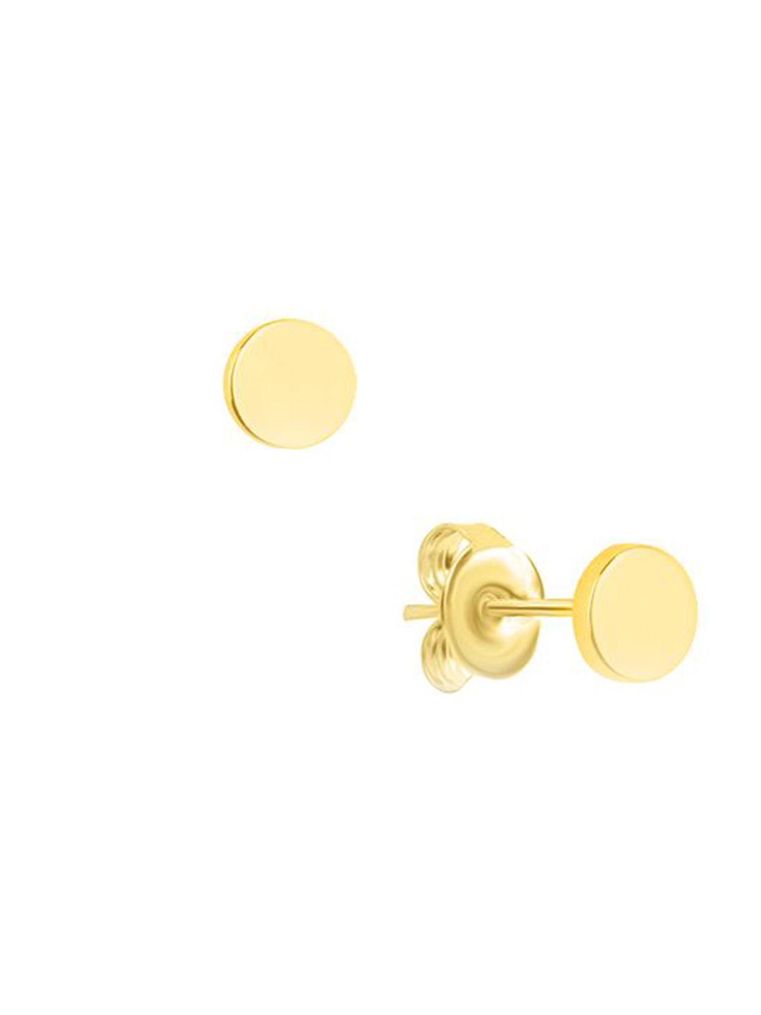 

Nistra Gold-Plated Sterling Silver Circular Studs Earrings