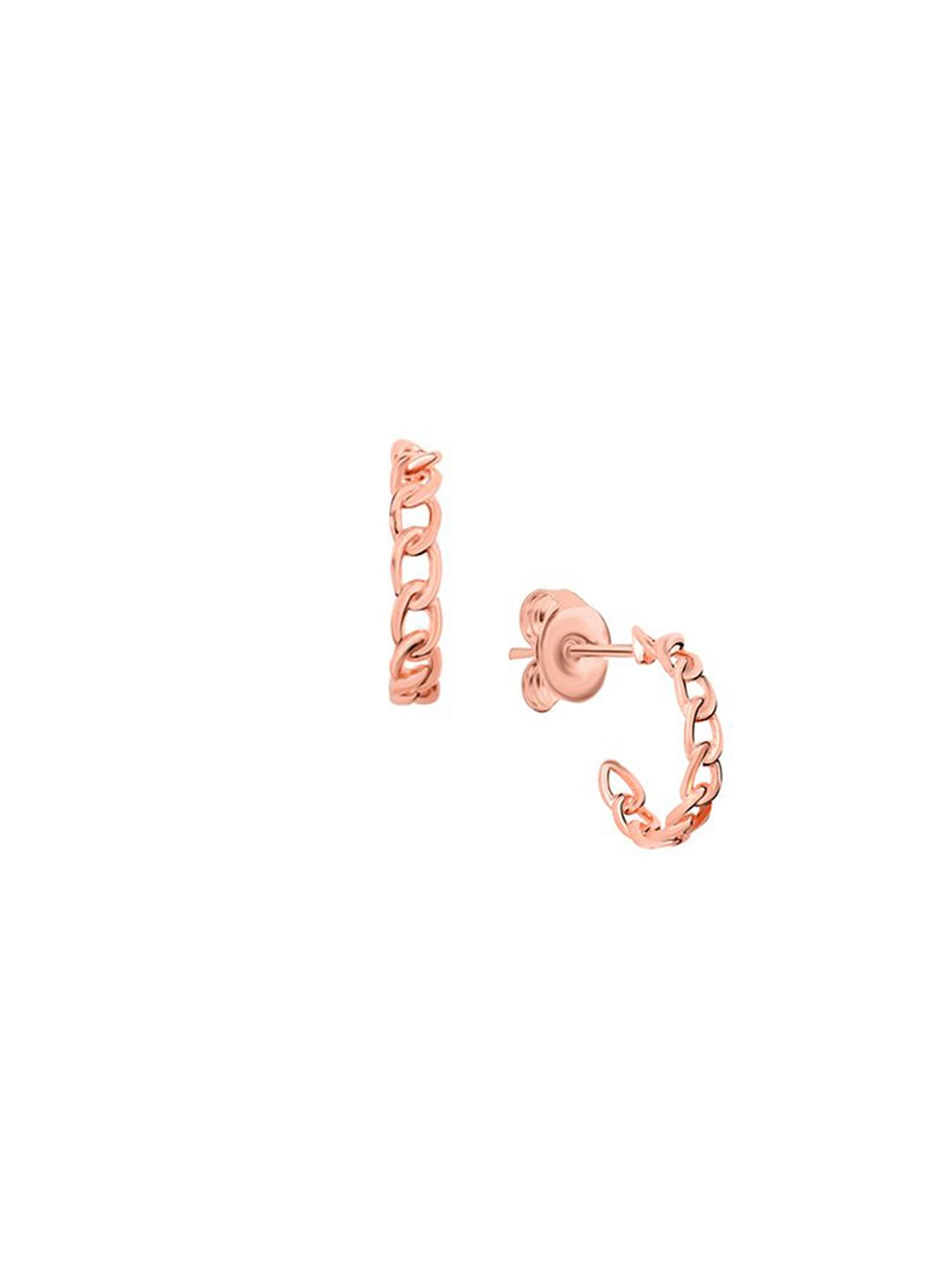 

Nistra Women Circular Studs Earrings, Rose gold