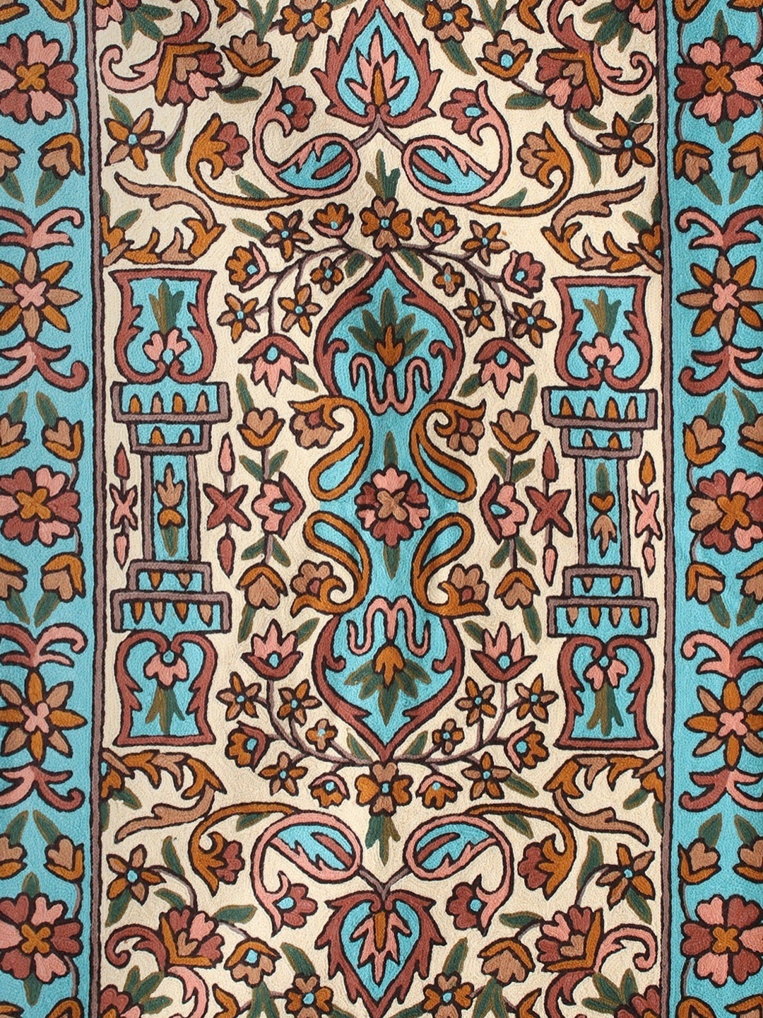 

Exotic India Blue Traditional Woollen Carpet