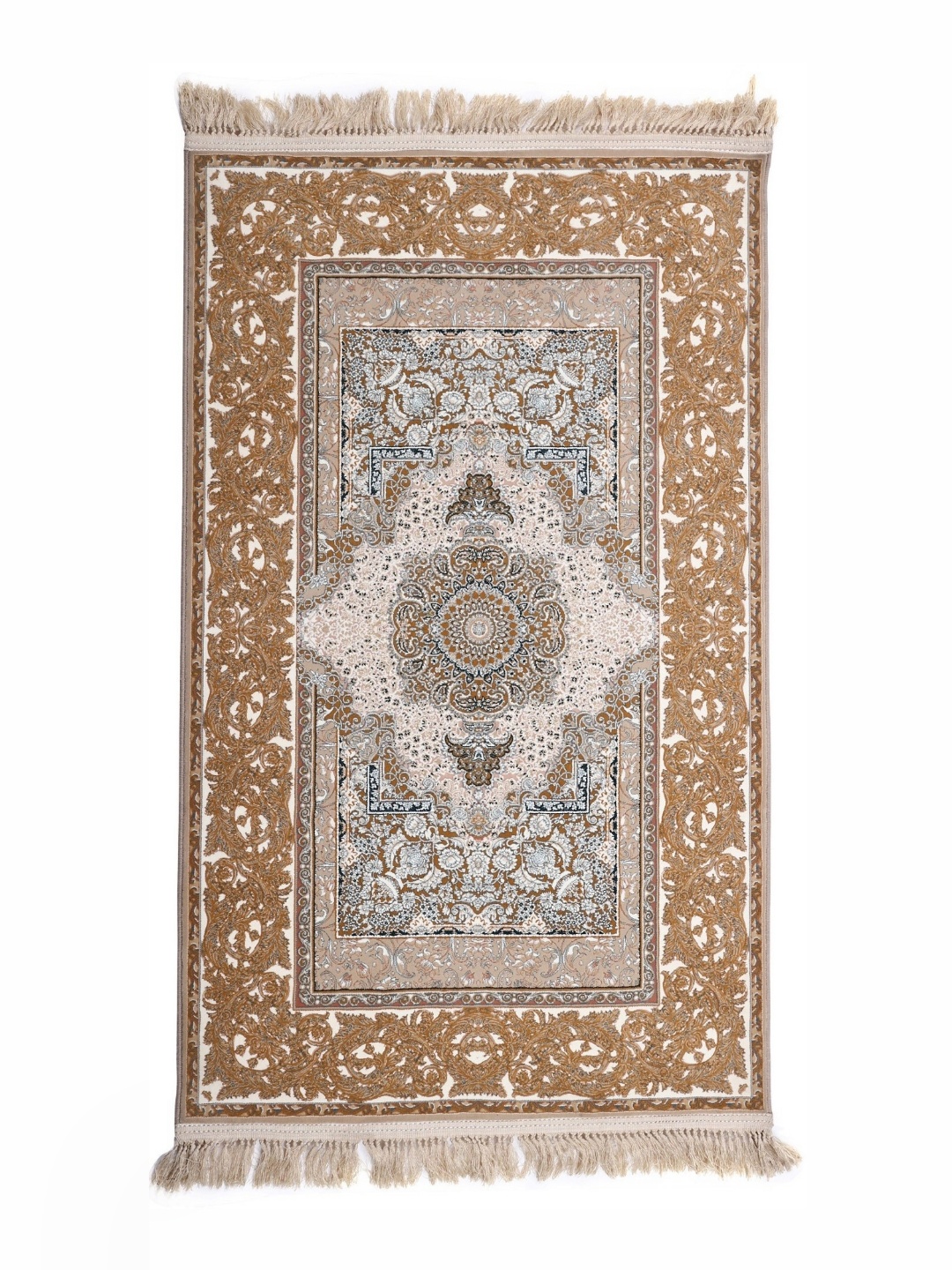 

Exotic India Brown Ethnic Motifs Printed Cotton Carpet