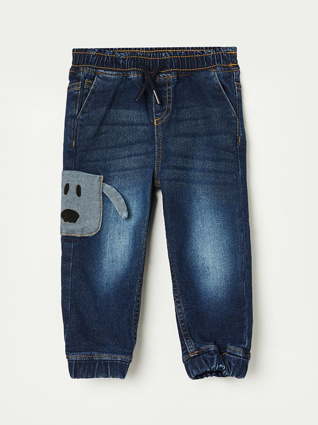 

Juniors by Lifestyle Boys Regular Fit Mid-Rise Clean Look Whiskers Heavy Fade Jeans, Blue