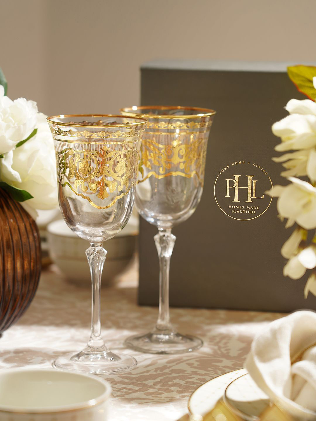 

Pure Home and Living Pack of 2 Transparent Wine Glass
