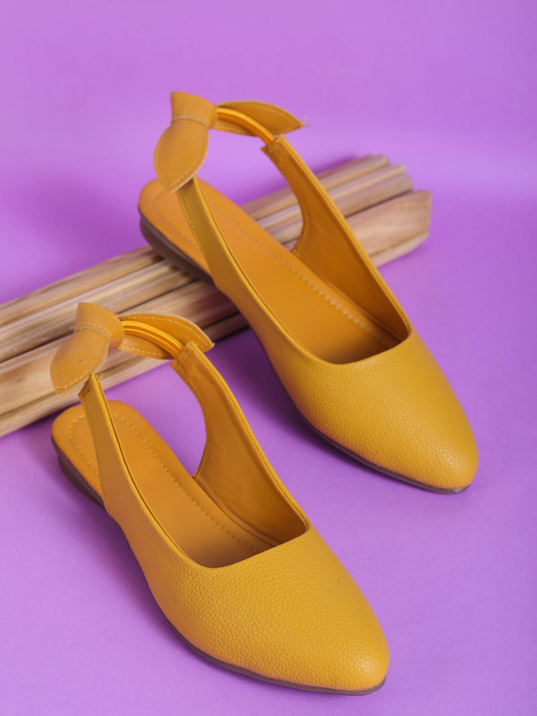 

Moonwalk Women Colourblocked Ballerinas Flats, Yellow