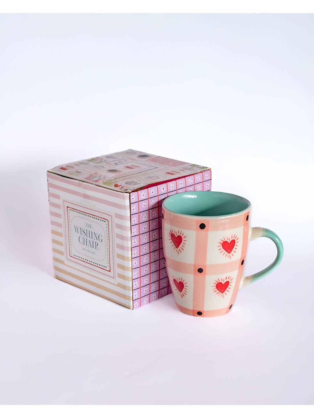 

The Wishing Chair Pink & White Floral Printed Dishwasher Safe Glossy Ceramic Mug 275 ml