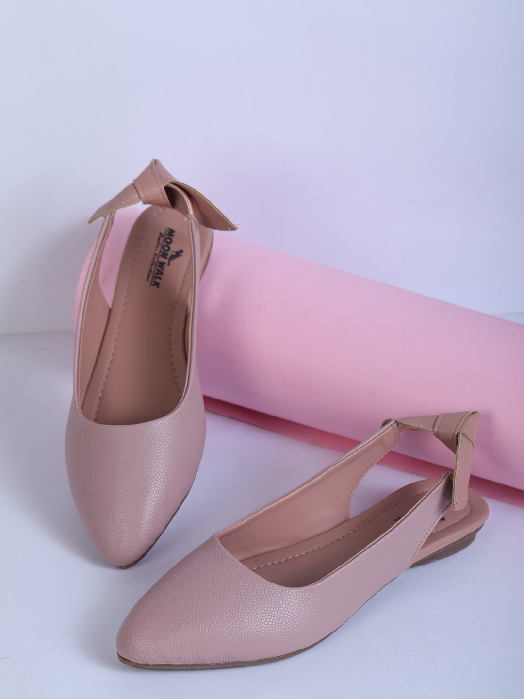 

Moonwalk Women Ballerinas with Bows Flats, Pink