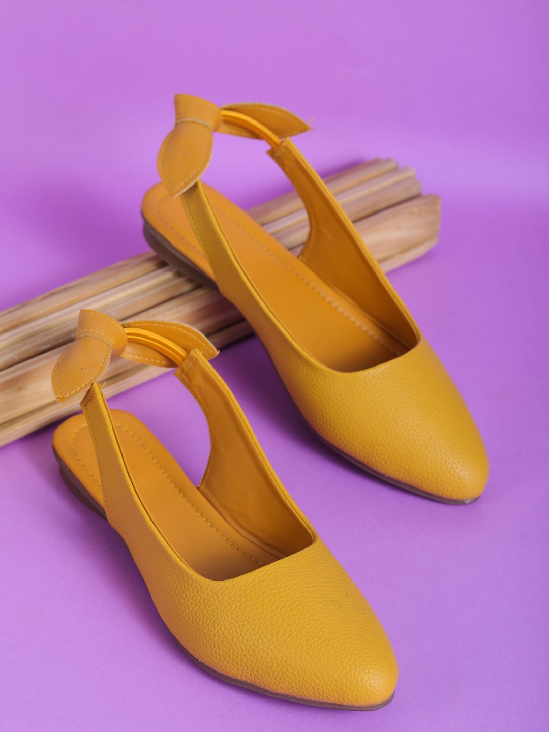 

Moonwalk Women Colourblocked Ballerinas Flats, Yellow