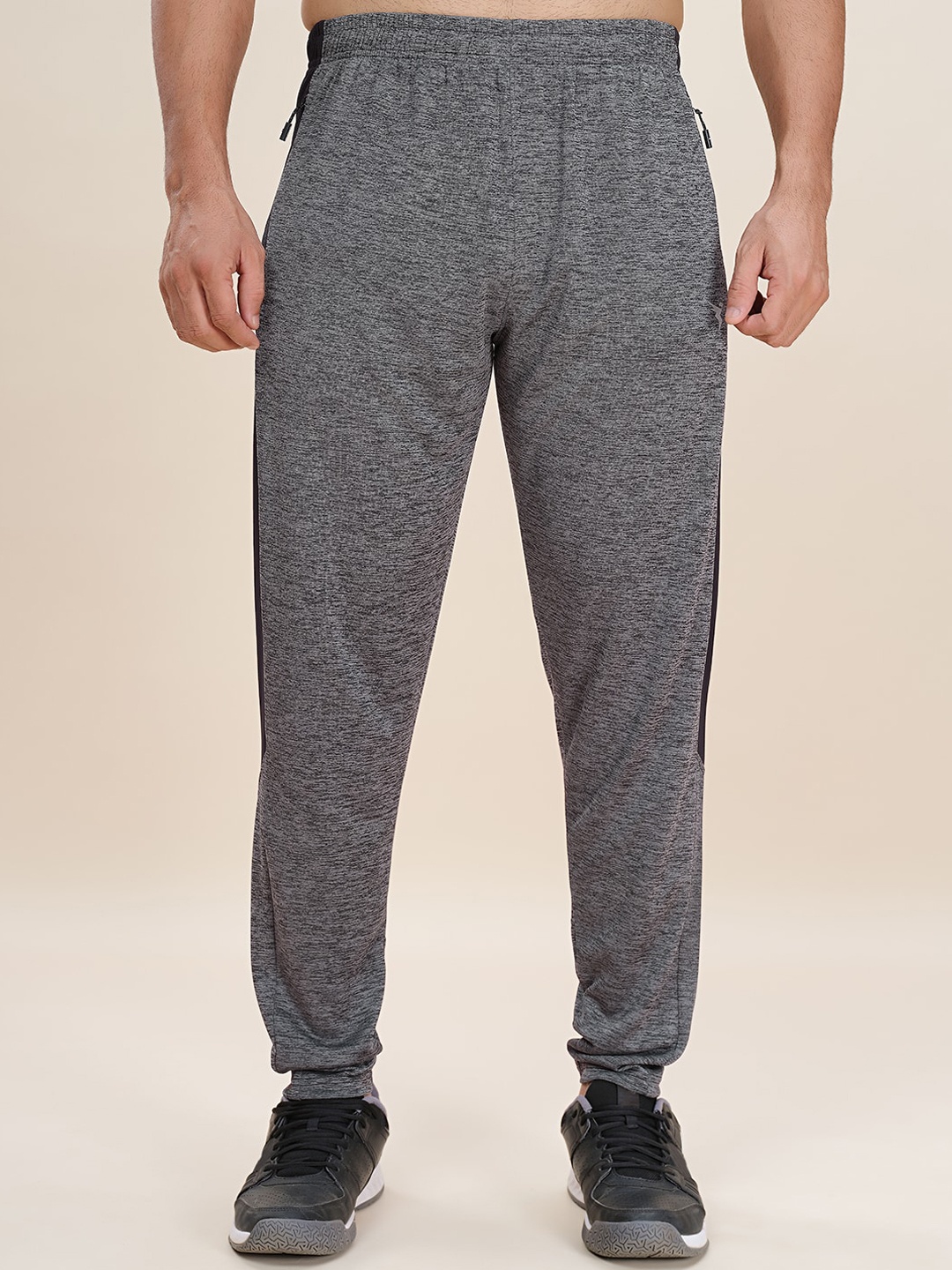 

Technosport Men Plus Size Rapid Dry Mid Rise Slim Fit Track Pants, Grey