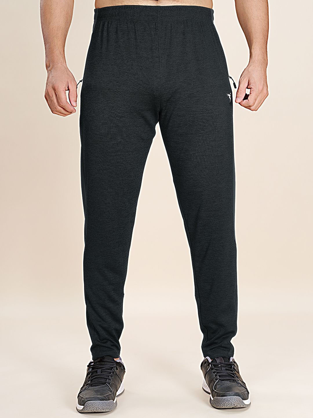 

Technosport Men Slim Fit Mid Rise Rapid Dry Track Pants, Grey