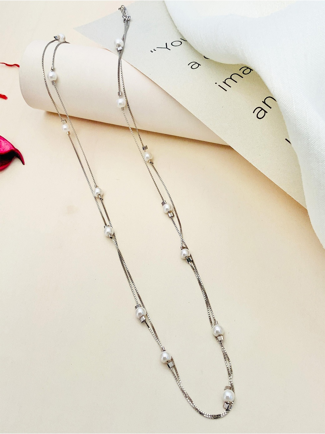 

ABDESIGNS Women Silver Silver-Plated Chain