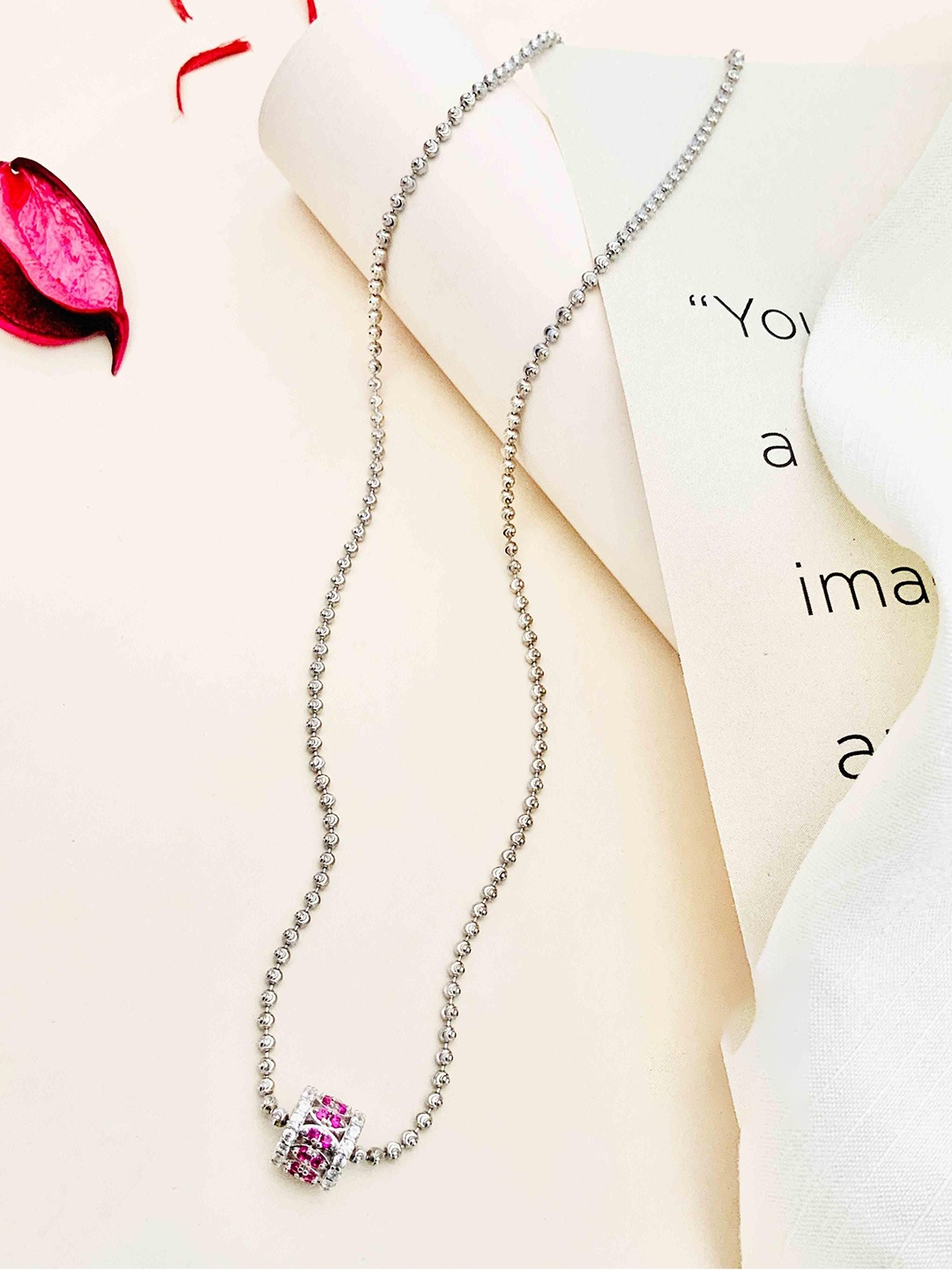 

ABDESIGNS Women Silver Silver-Plated Chain