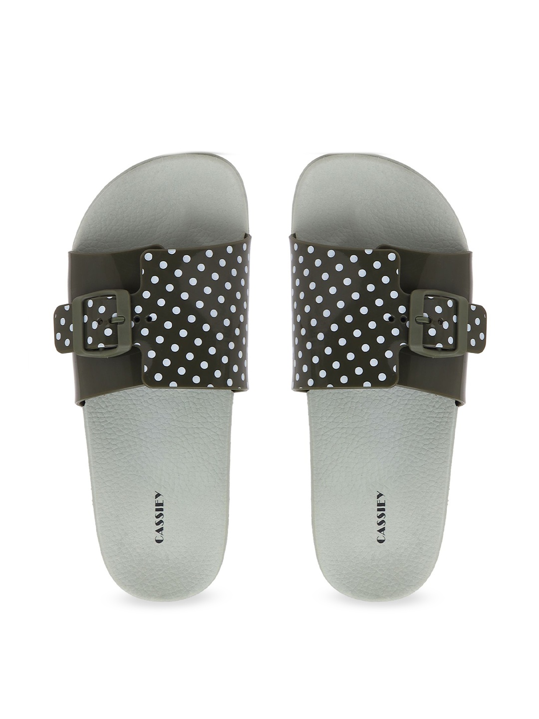 

CASSIEY Women Printed Rubber Slip-On, Grey