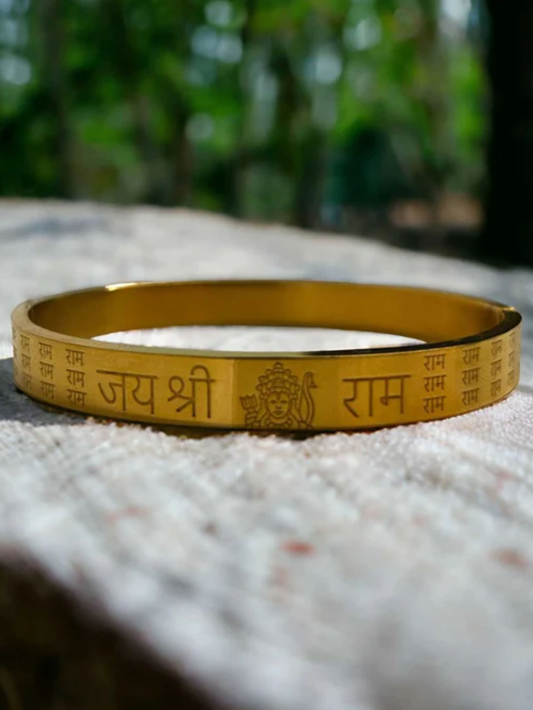 

Japam Gold Plated Jai Shree Ram kada