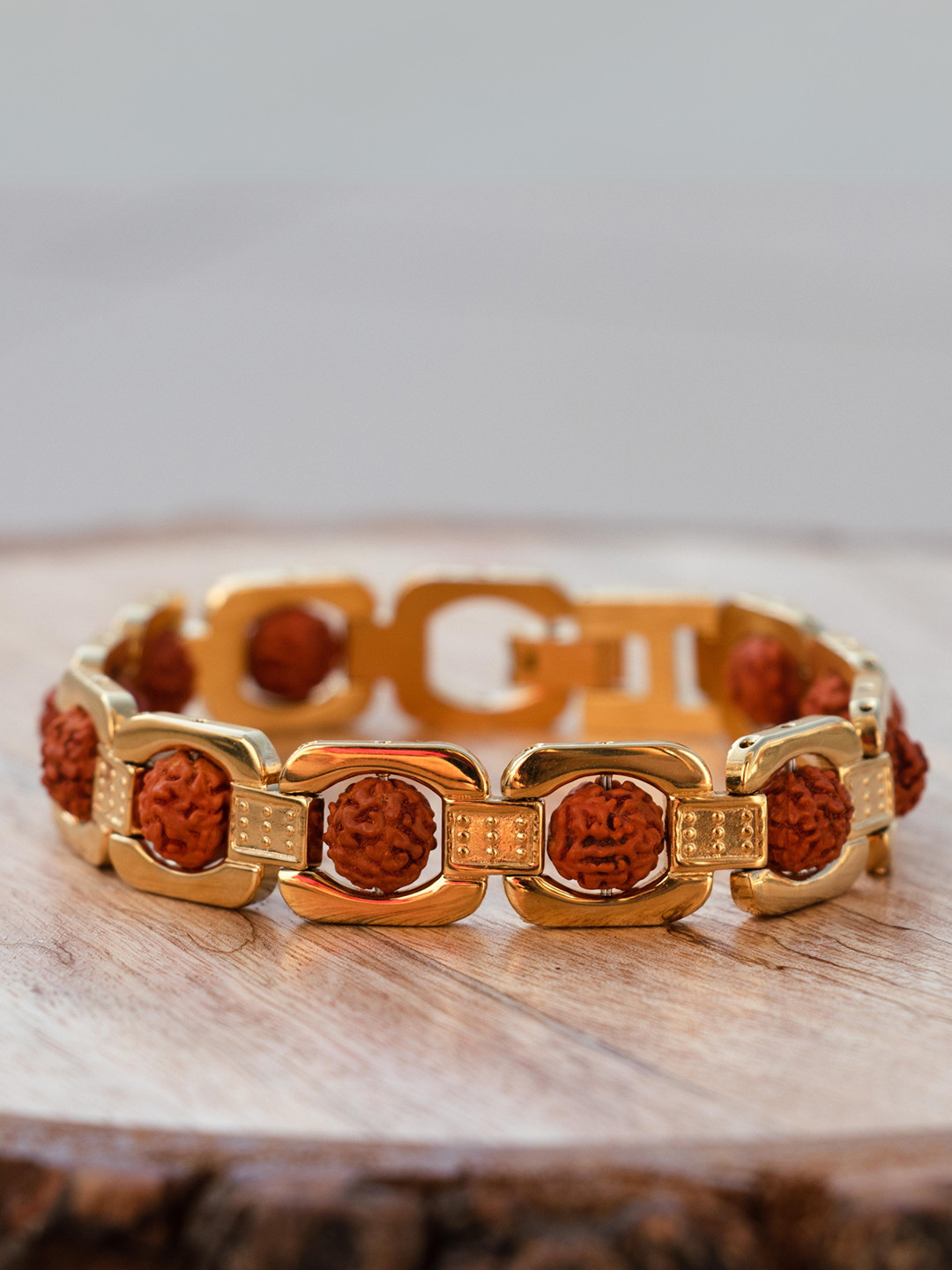 

Japam Gold Plated Essential Rudraksha Bracelet