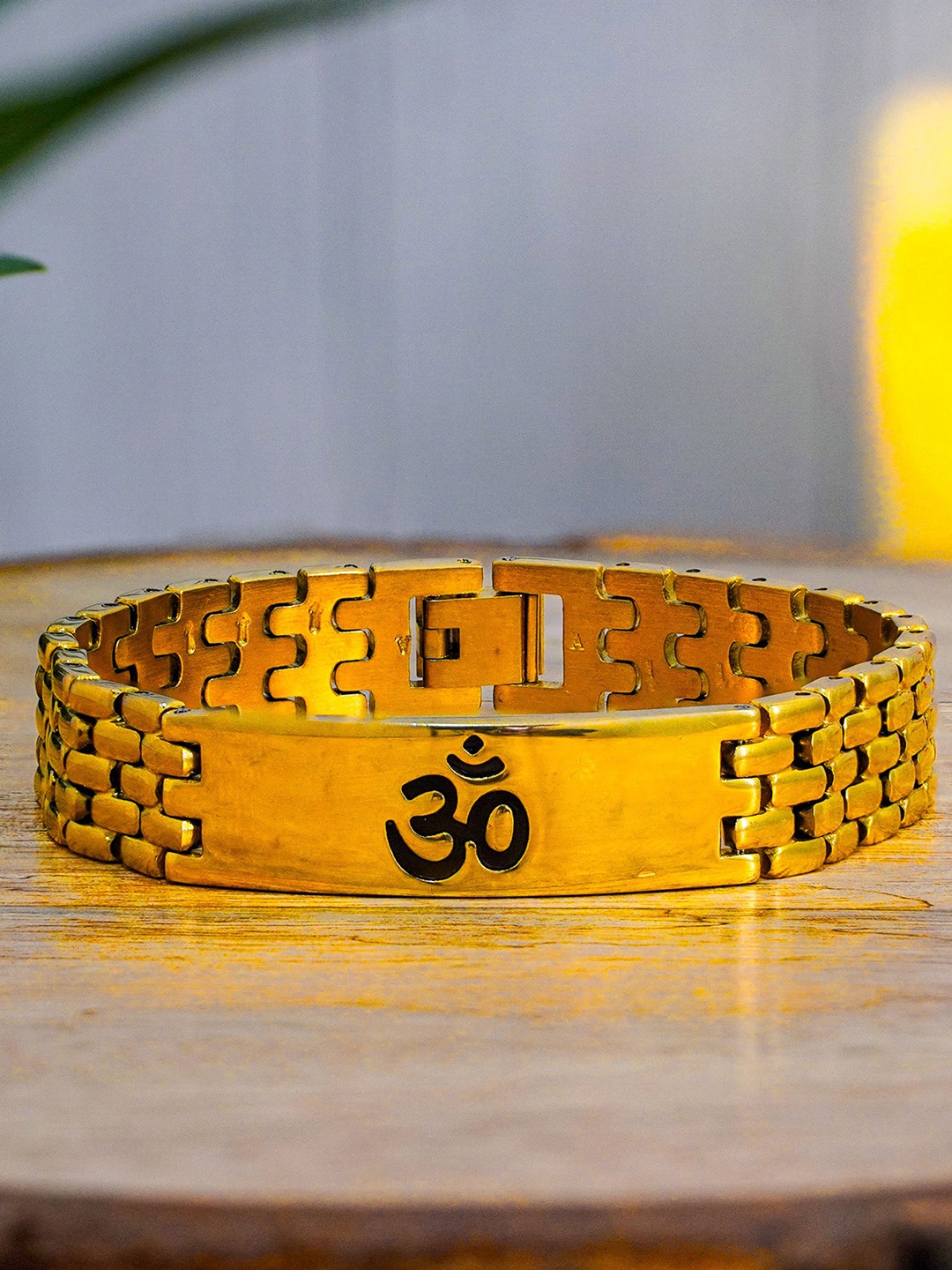 

Japam Gold Plated Sacred Om Bracelet