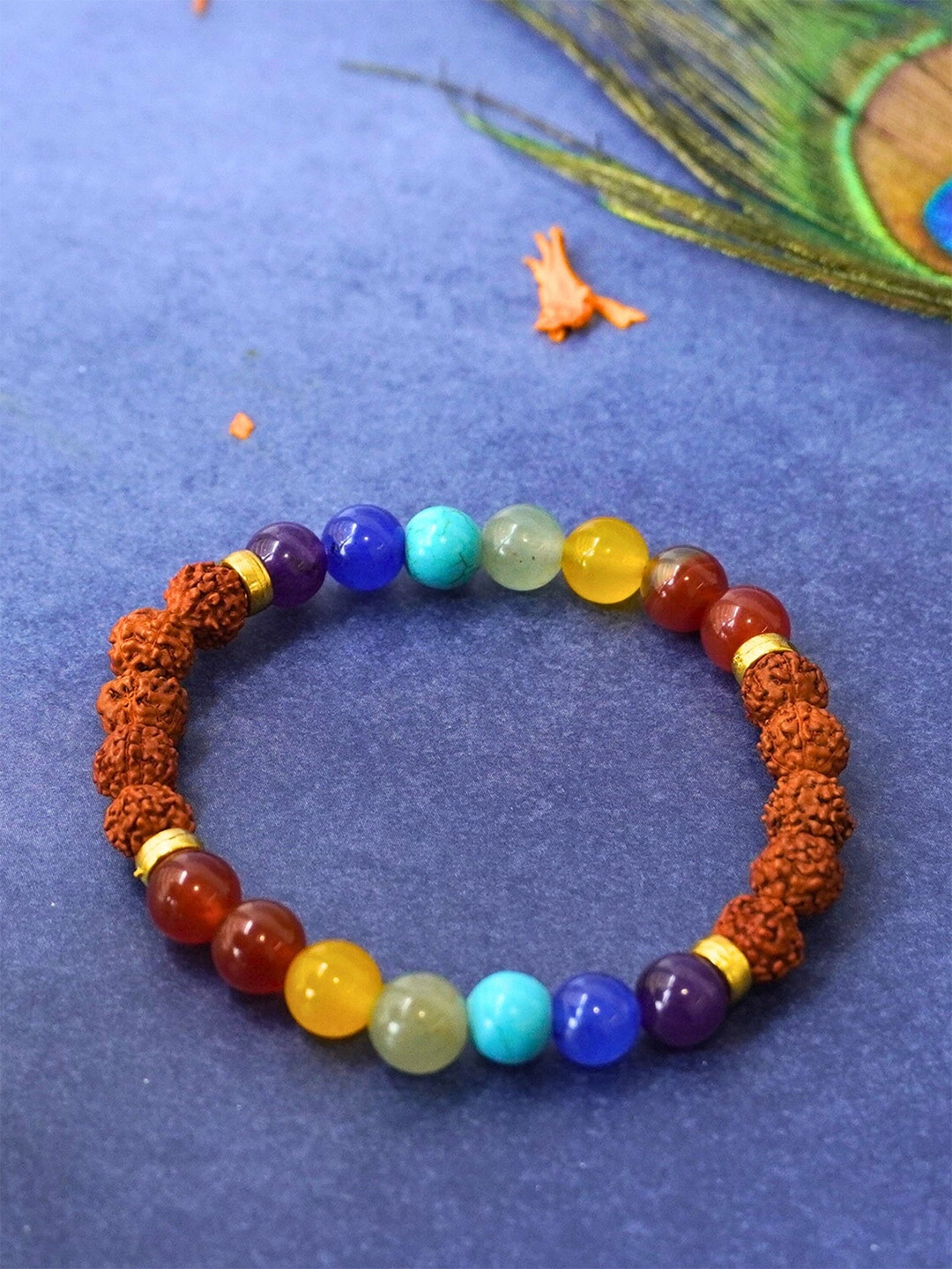 

Japam 7 Chakra & Rudraksha Parity Bands, Gold