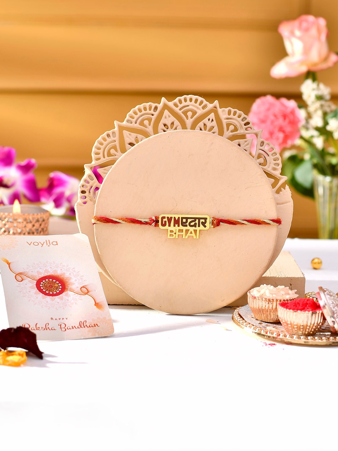 

Voylla Thread Tie-Ups Rakhi, Gold