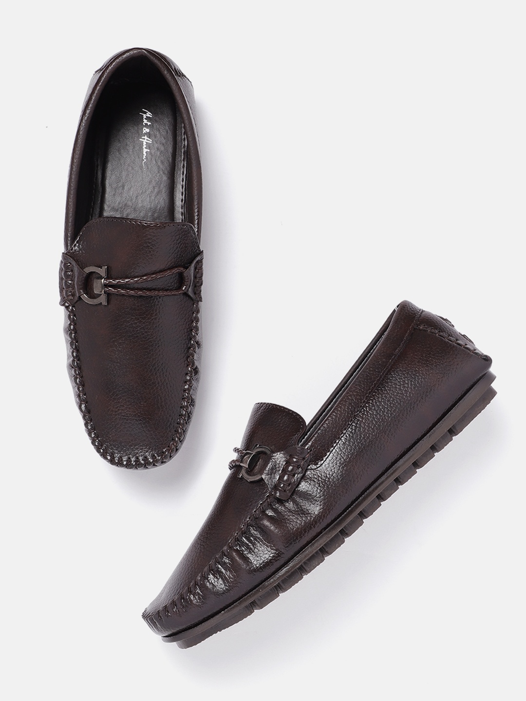 

Mast & Harbour Men Horsebit Loafers, Coffee brown