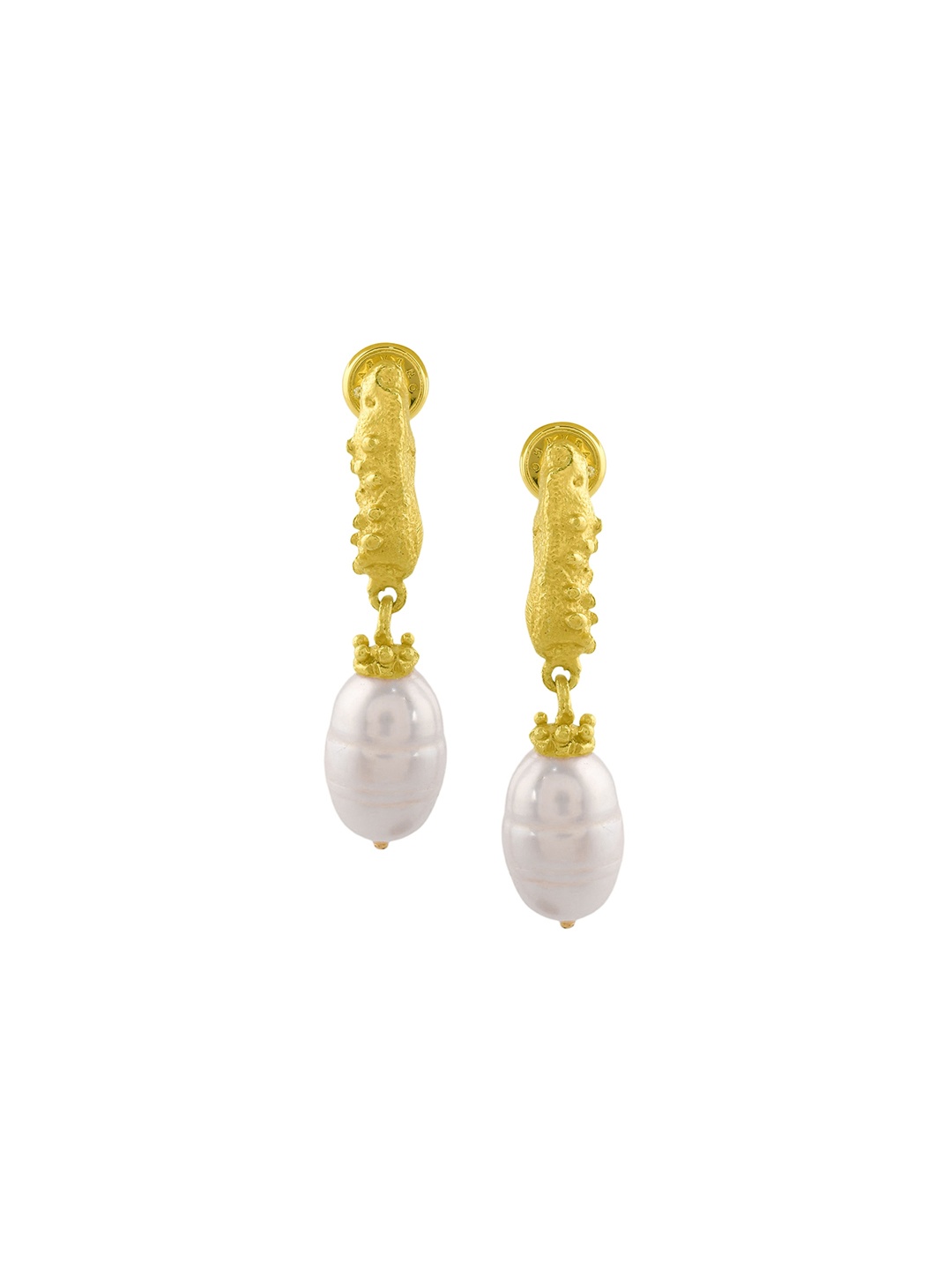

ARVINO Gold-Plated Contemporary Drop Earrings
