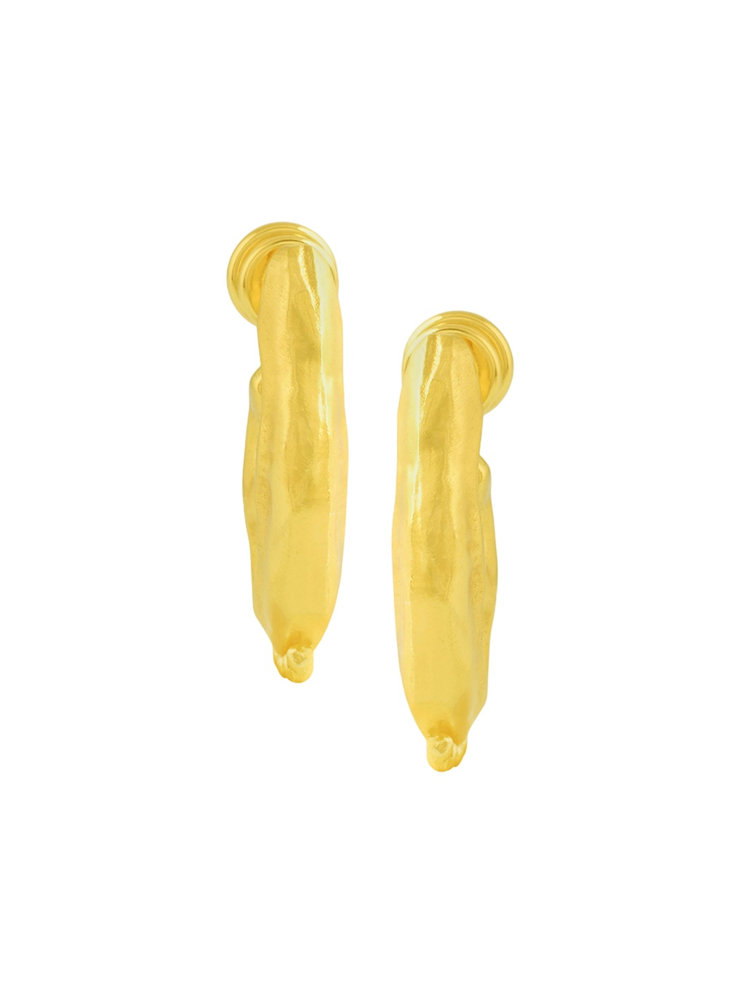 

ARVINO Gold-Plated Contemporary Drop Earrings