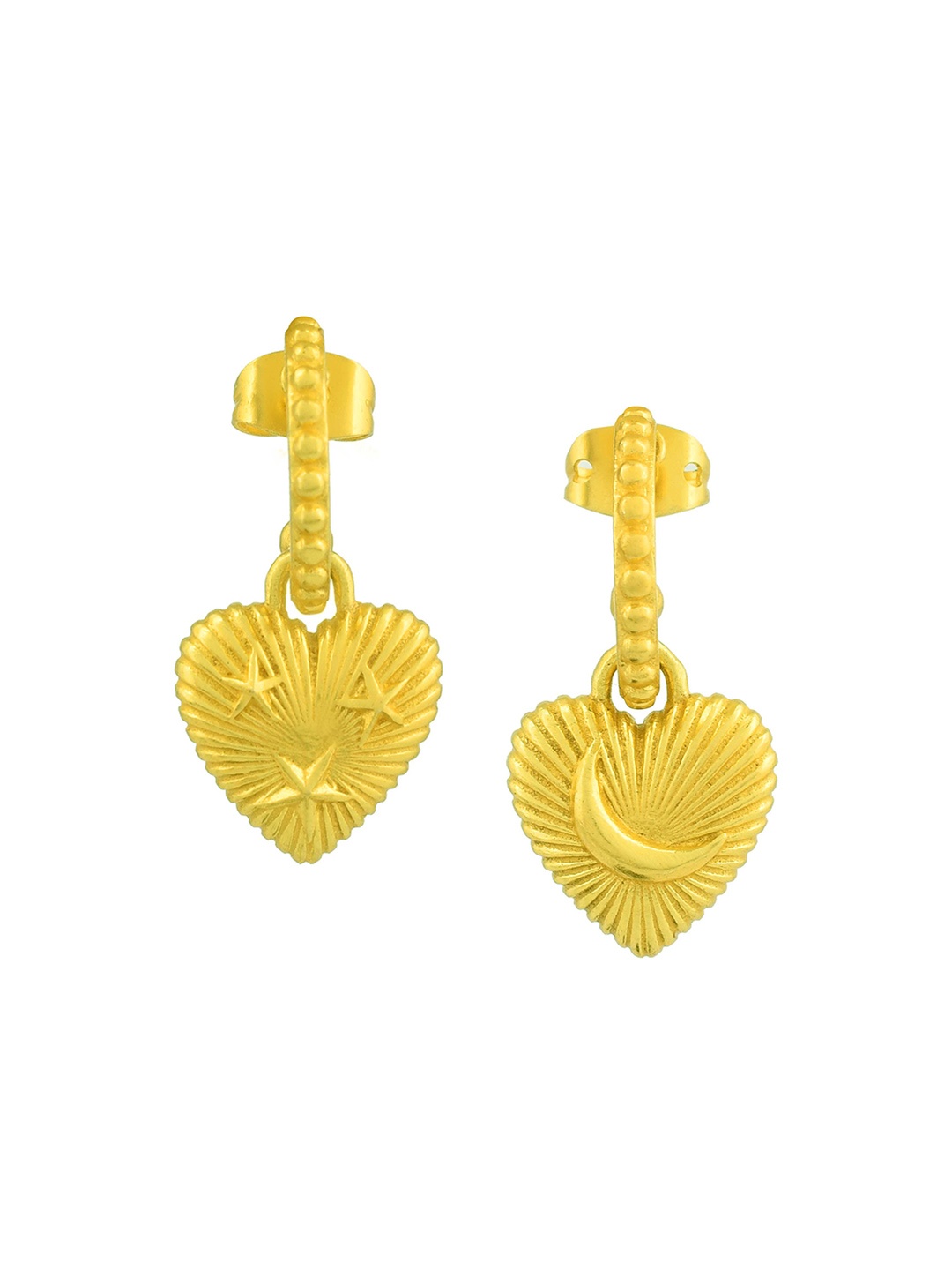 

ARVINO Gold-Plated Contemporary Drop Earrings