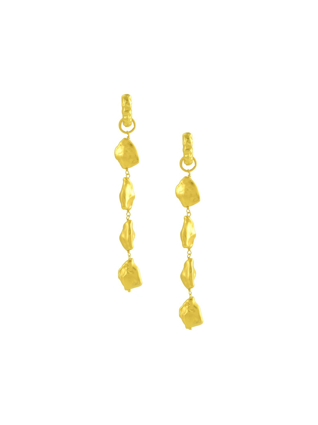 

ARVINO Gold-Plated Contemporary Hoop Earrings