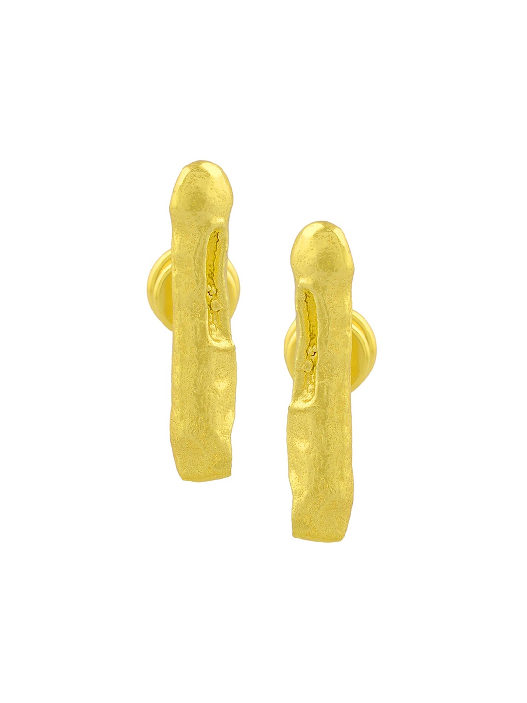 

ARVINO Gold-Plated Contemporary Studs Earrings