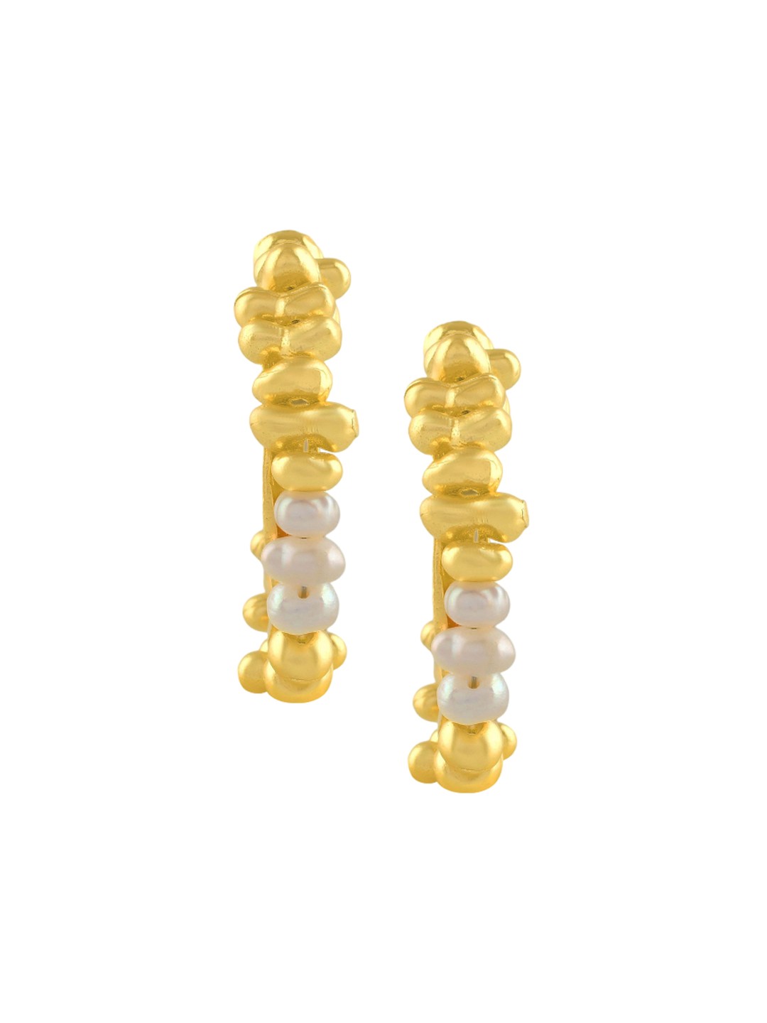 

ARVINO Women Contemporary Half Hoop Earrings, Gold