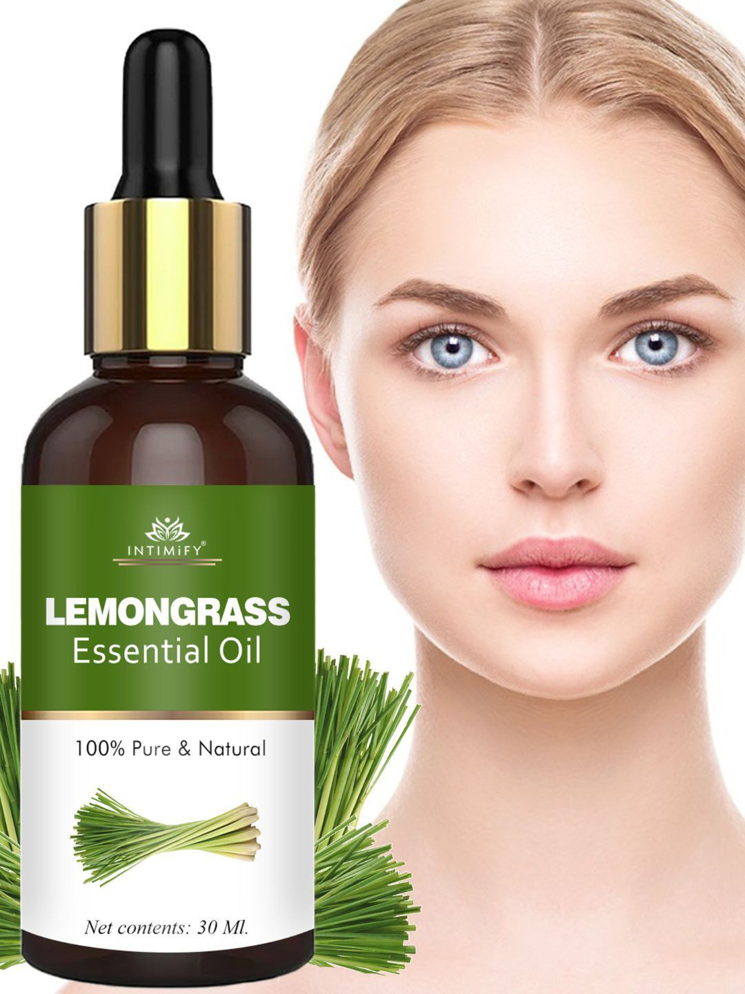 

INTIMIFY Lemongrass Essential Oil For Acne & Pimples - 30ml, Na