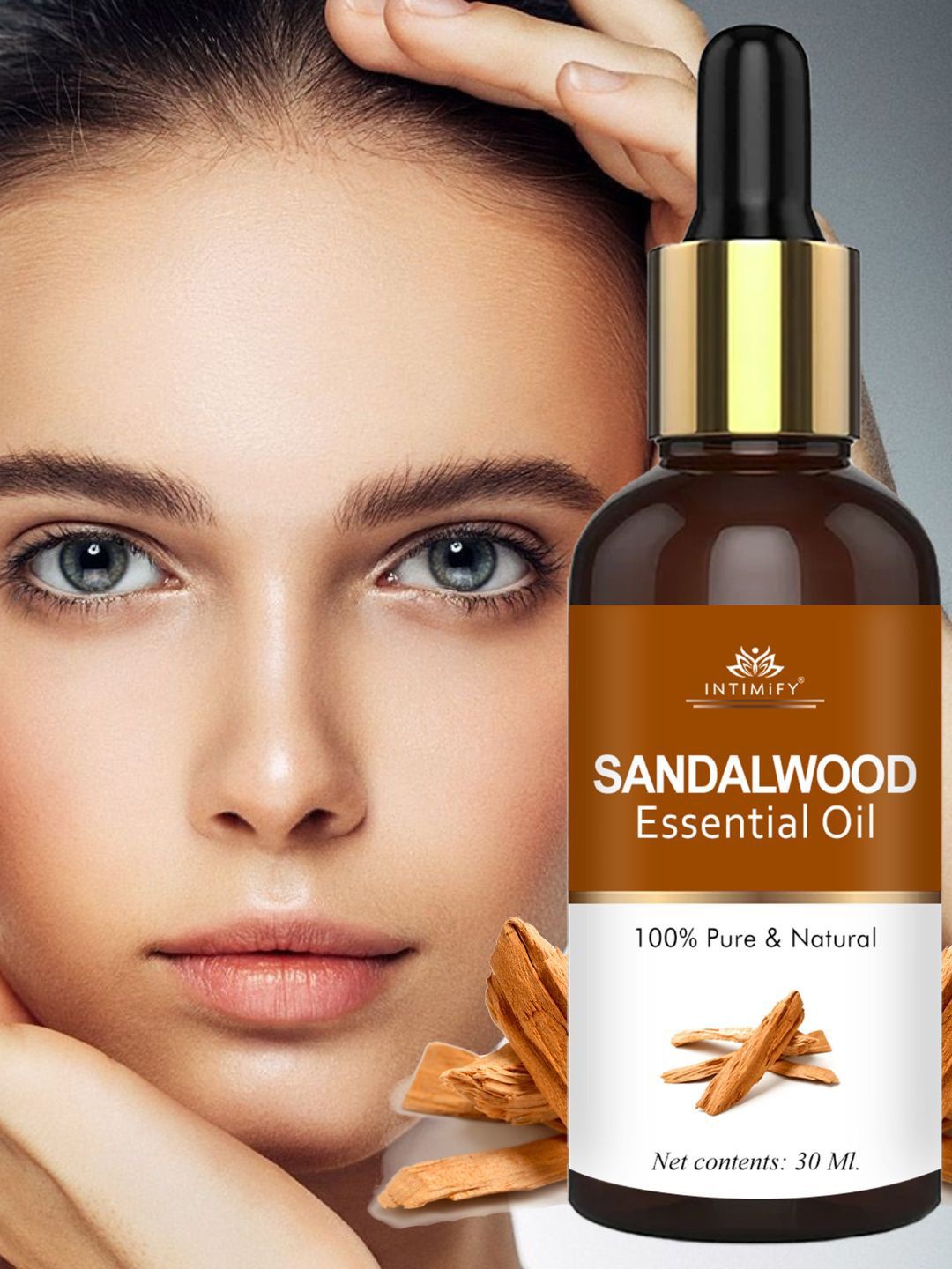 

INTIMIFY Sandalwood Essential Oil For Acne & Pimples - 30ml, Na
