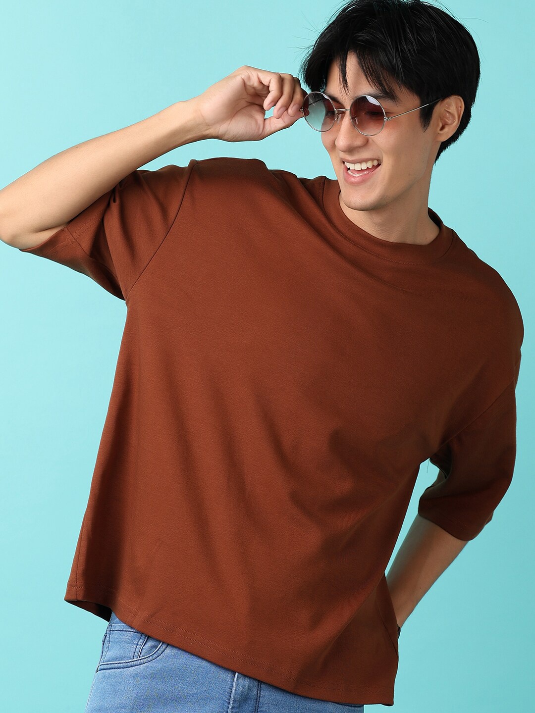 

V-Mart Men Opaque Casual Shirt, Brown