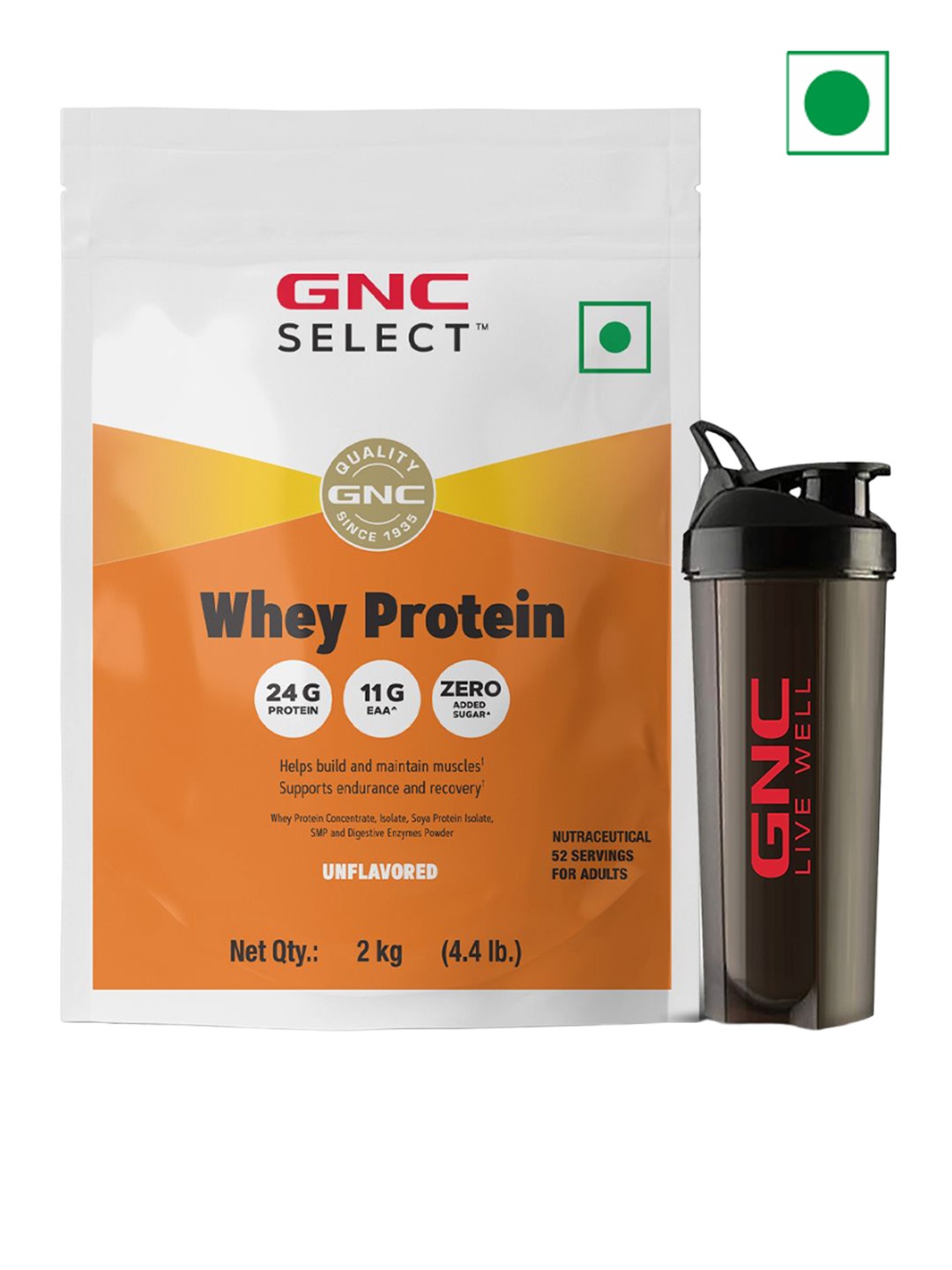 

Gnc Pp Select Whey Unflavored 2 Kg, Orange