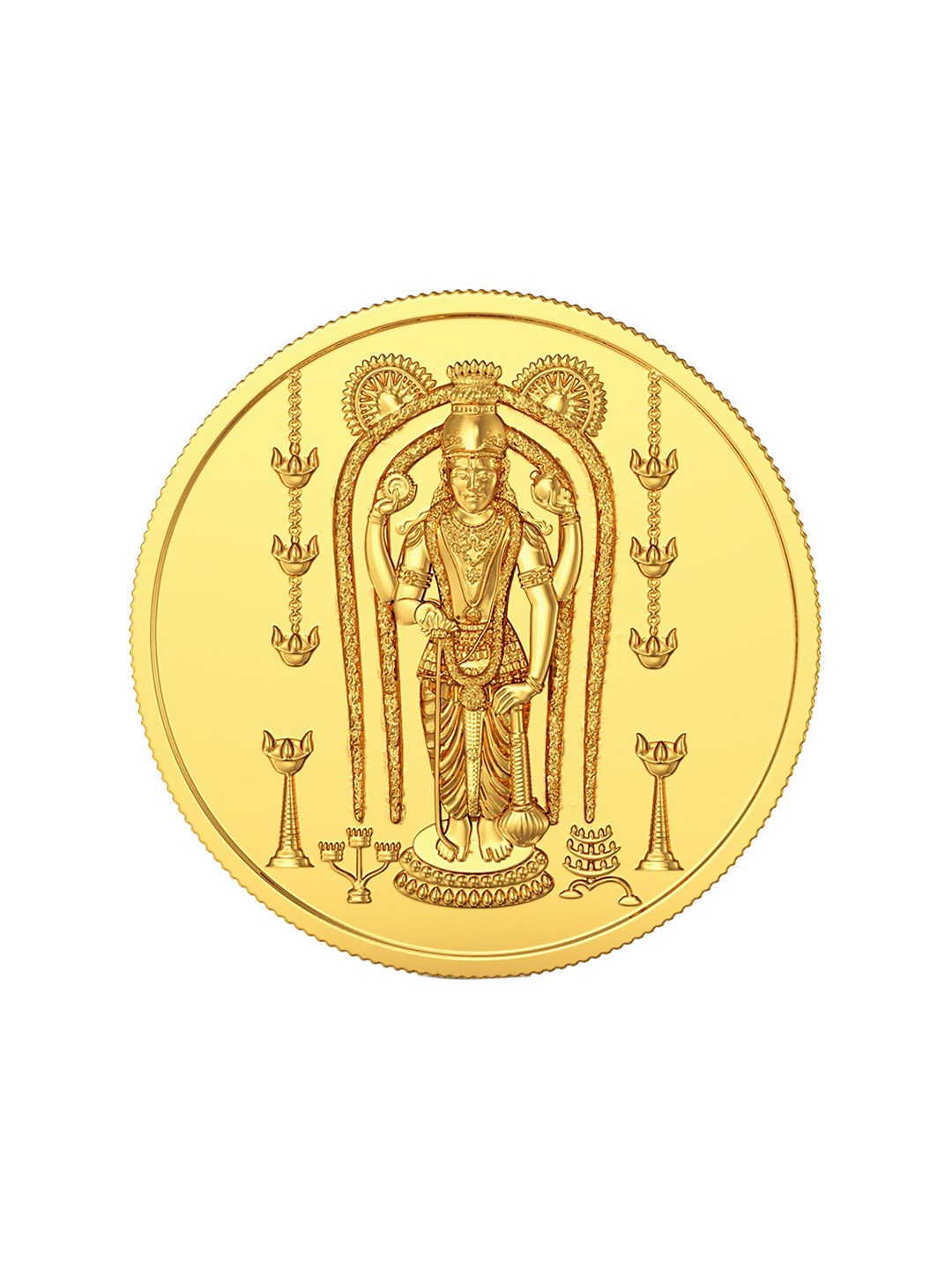 

Joyalukkas Lord Krishna 22 KT Gold Coin -1 gm