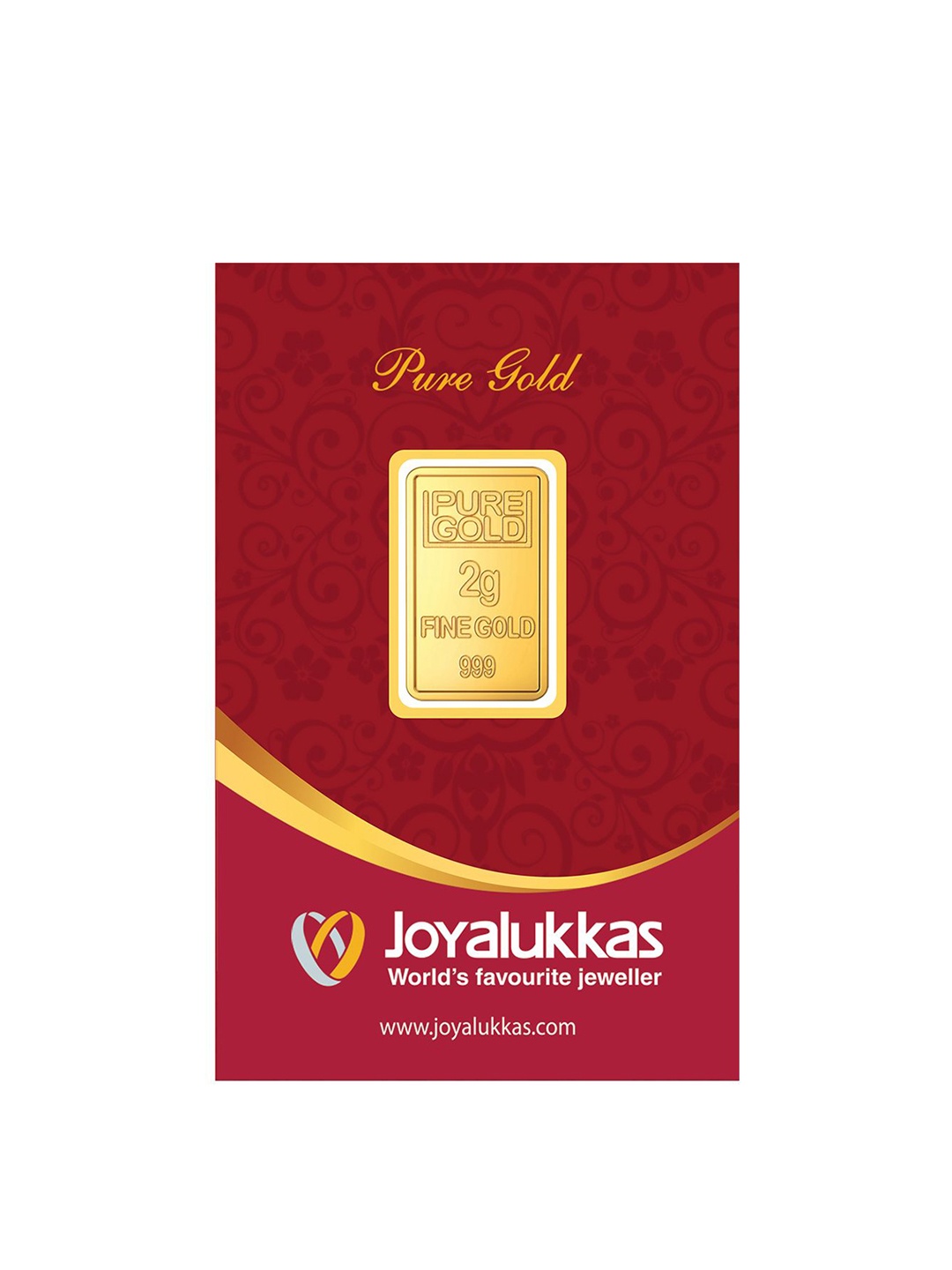 

Joyalukkas 24KT(999) Gold Flower Gold Bar-2 Gm
