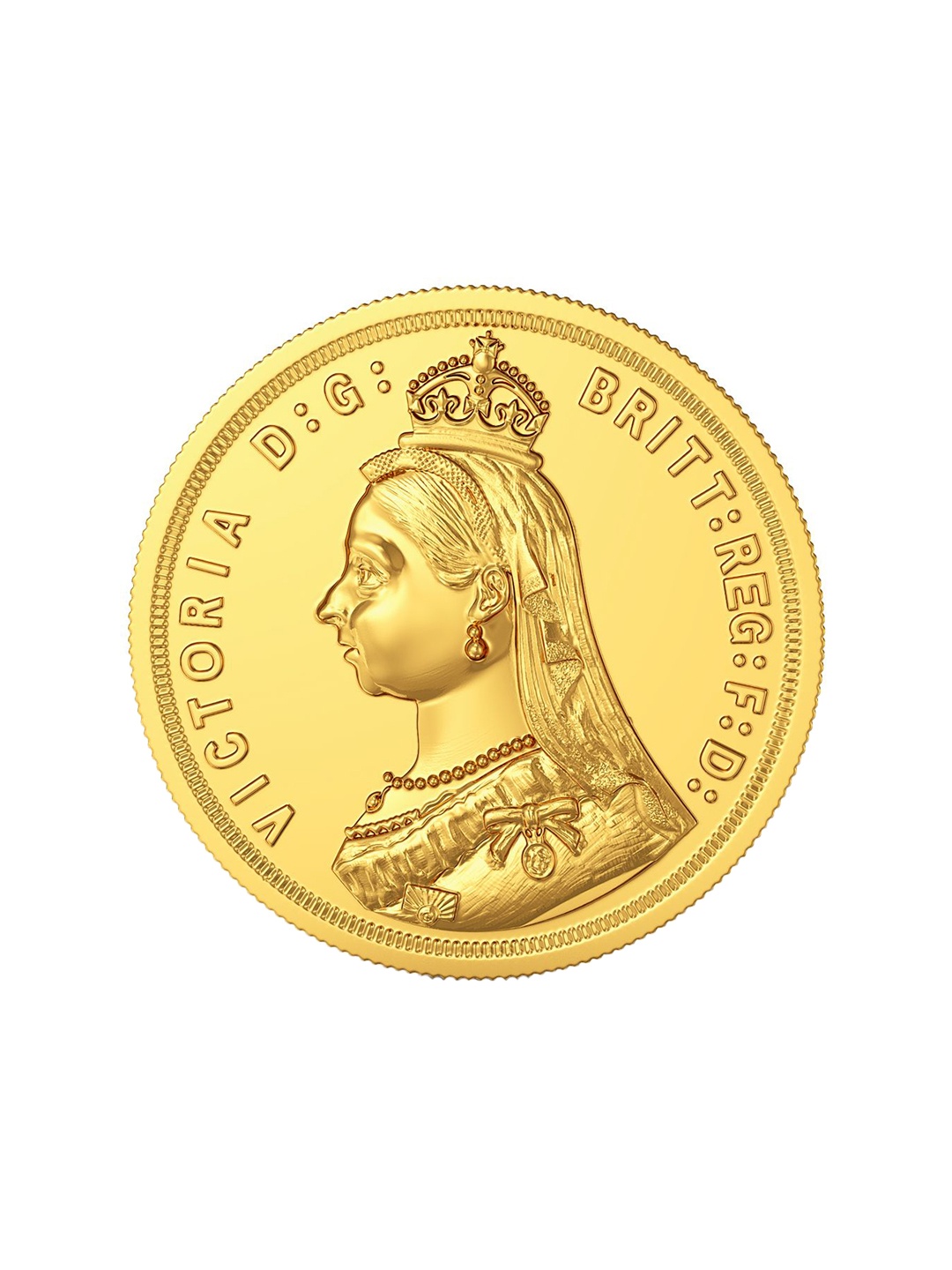 

Joyalukkas 22KT(916) Gold QueenVictoria Gold Coin 2 Gm