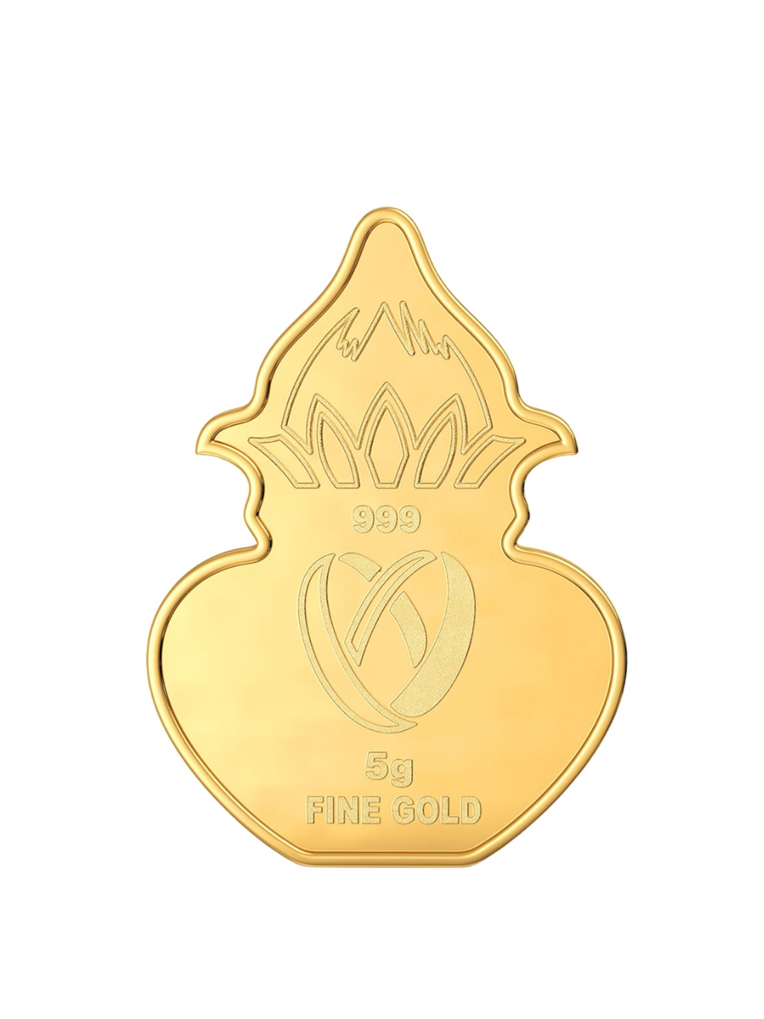 

Joyalukkas 24KT(999) Gold Kalasha Gold Coin- 5 Gm