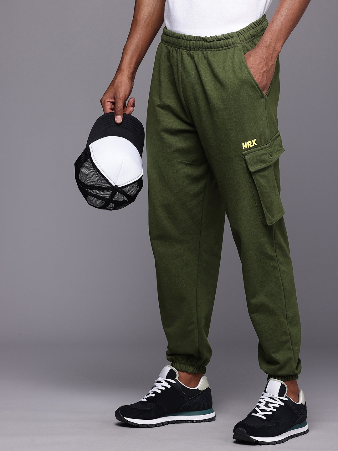 

HRX by Hrithik Roshan Cargo Joggers, Olive