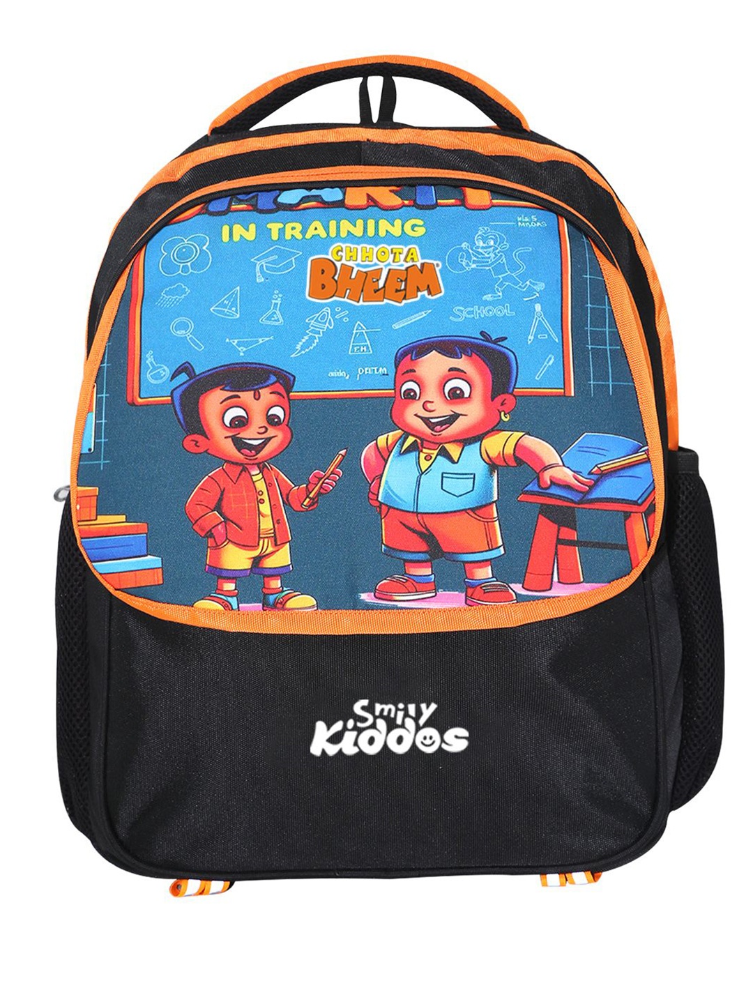 

Smily Kiddos Unisex Kids Graphic Printed Ergonomic Backpack, Black