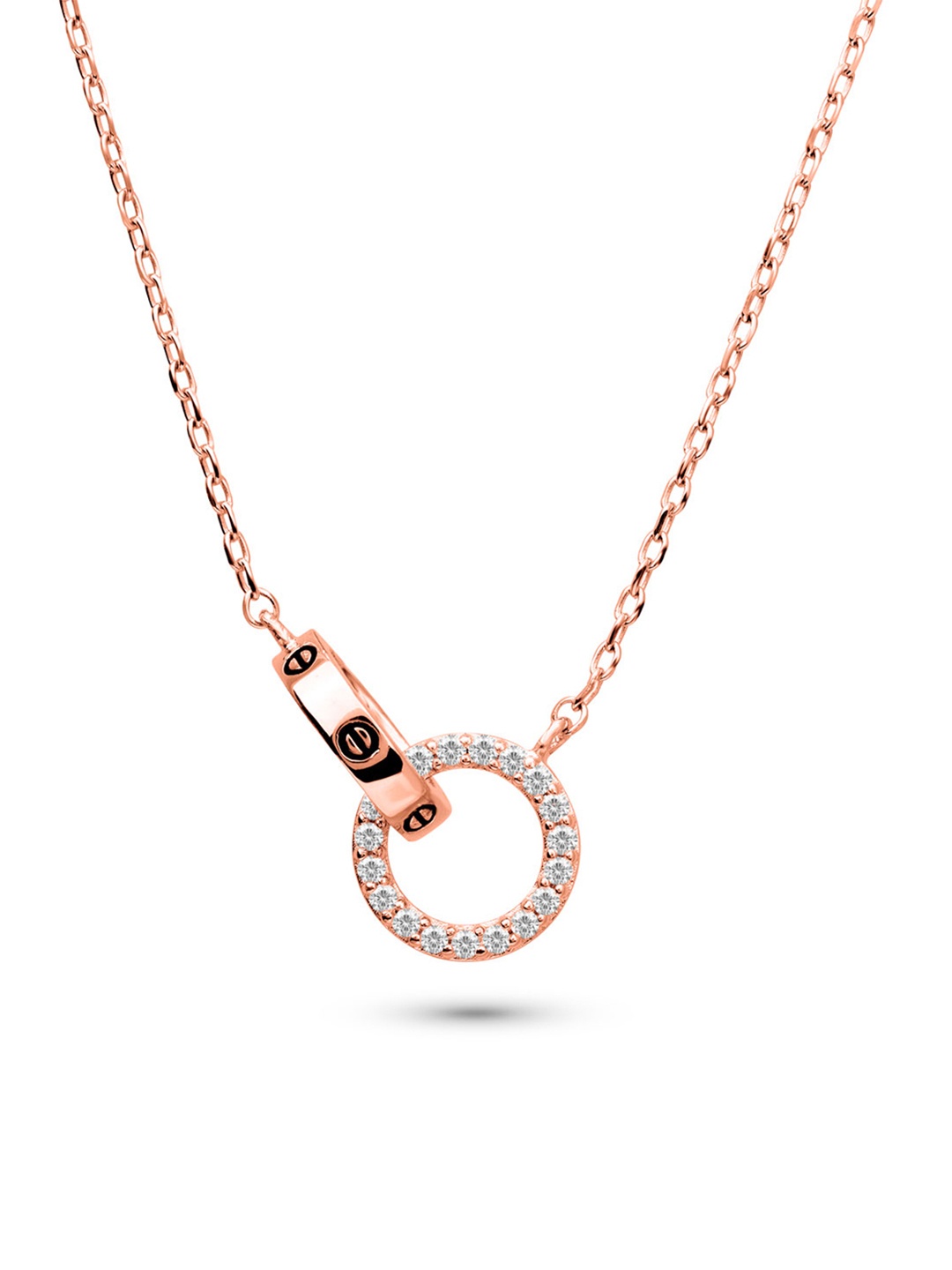 

Nistra Sterling Silver Rose Gold-Plated Necklace