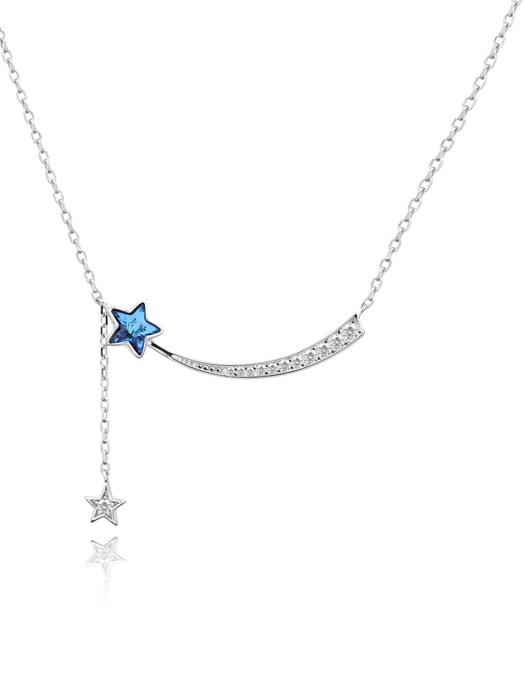 

Nistra Women Sterling Silver Rhodium-Plated Necklace