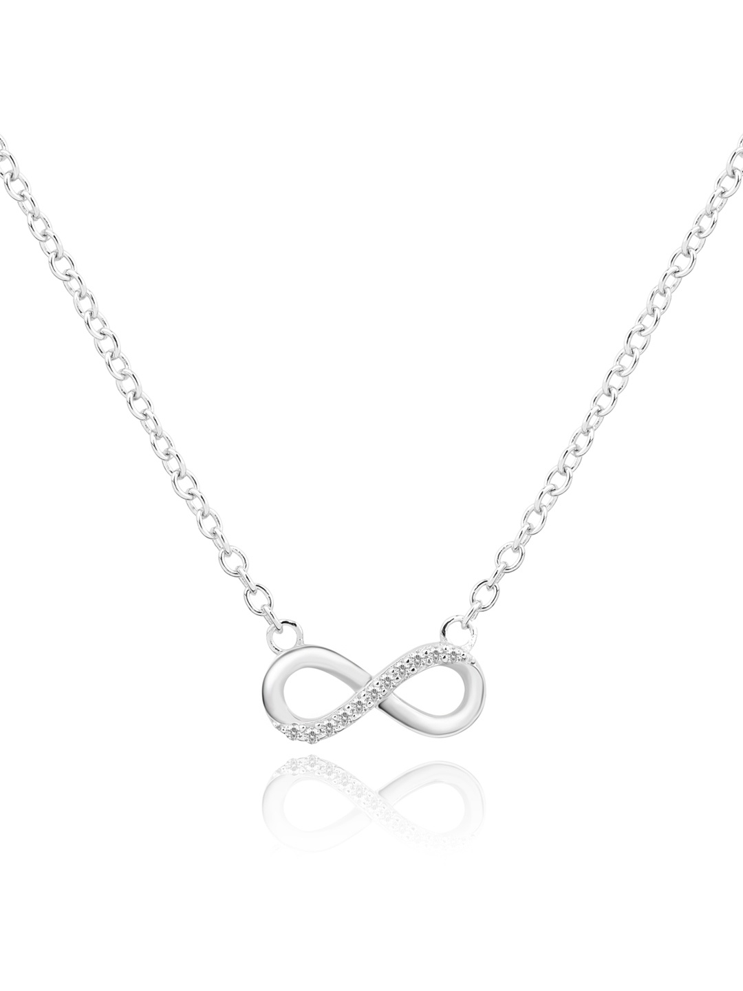 

Nistra Sterling Silver Rhodium-Plated Necklace