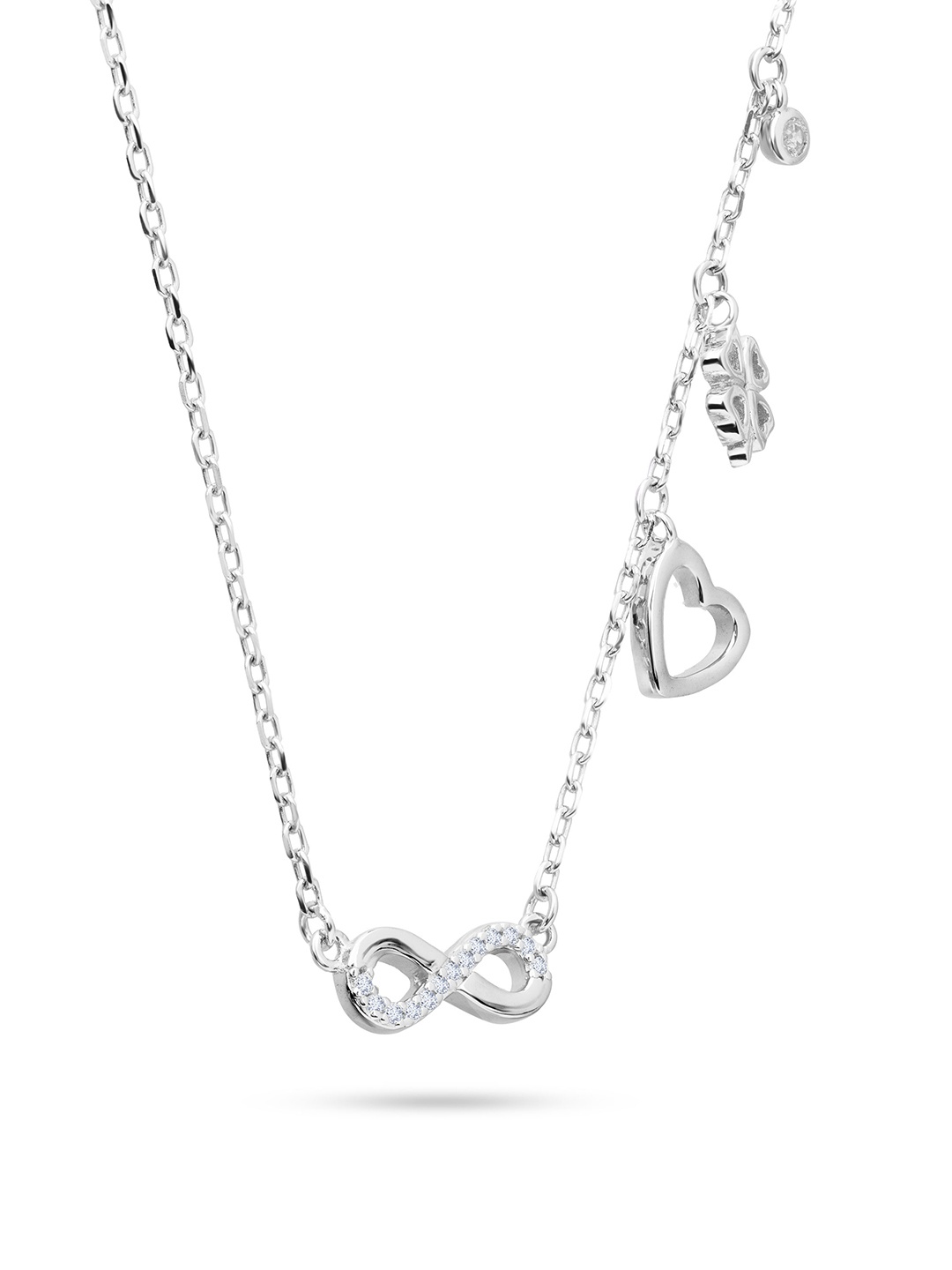 

Nistra Women Sterling Silver Rhodium-Plated Necklace