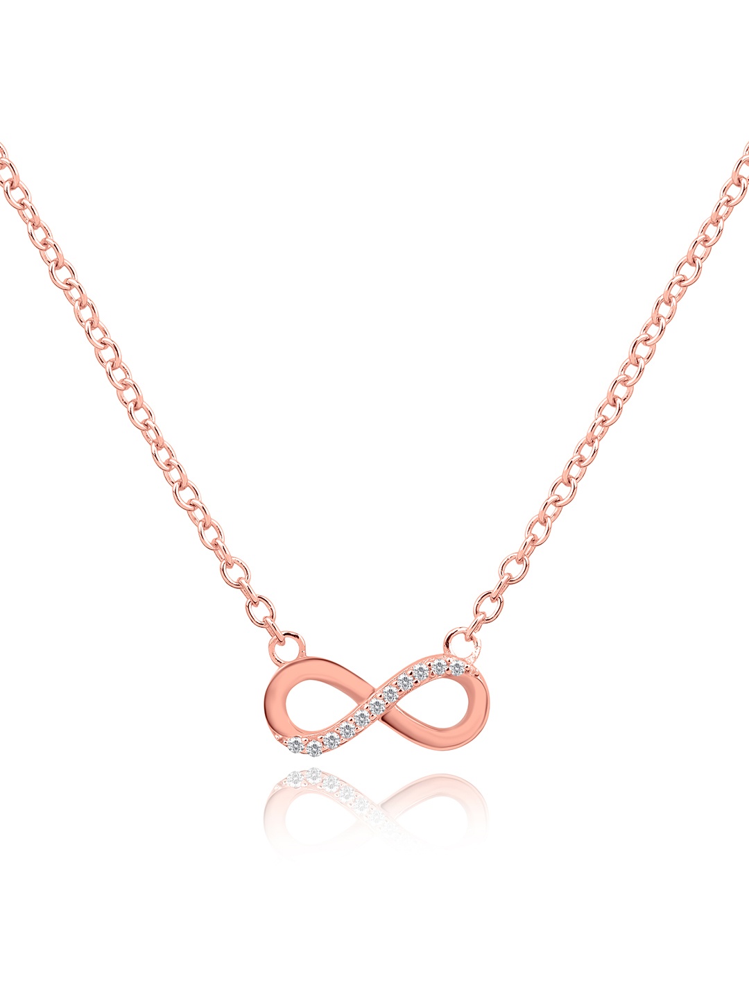 

Nistra Women Sterling Silver Rose Gold-Plated Necklace
