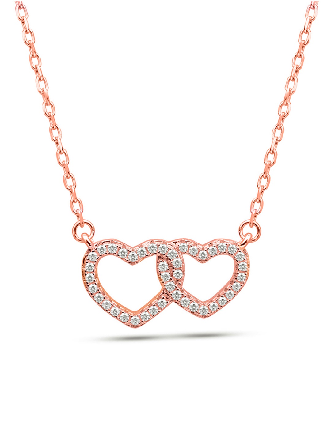 

Nistra Women Sterling Silver Rose Gold-Plated Necklace